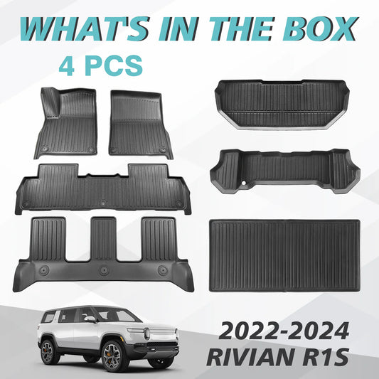 R1S Full All-Weather Mats Set (2022-2024) by BestEVMod