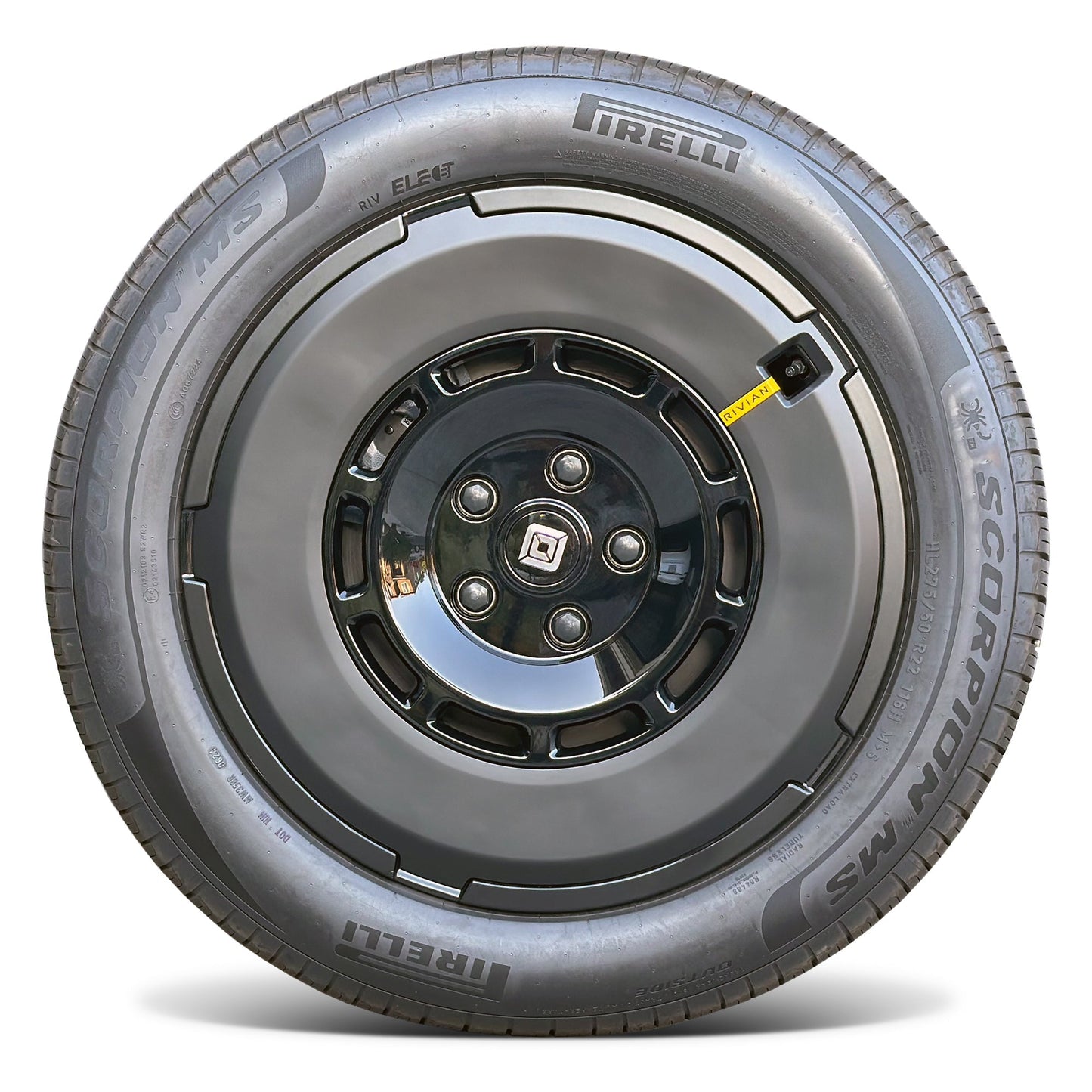 Wheels Vinyl Covers Spokes Color Wrap Chrome Delete for Rivian R1T & compatible with Rivian R1T