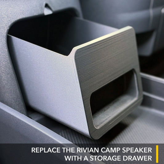 Camp Speaker Drawer Organizer | for Rivian R1S & Rivian R1T 2021-2026