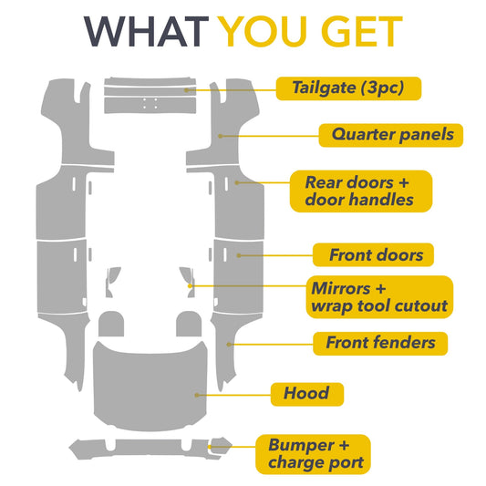 Clear/Stealth PPF Wrap | Paint Protection Film for Rivian R1S