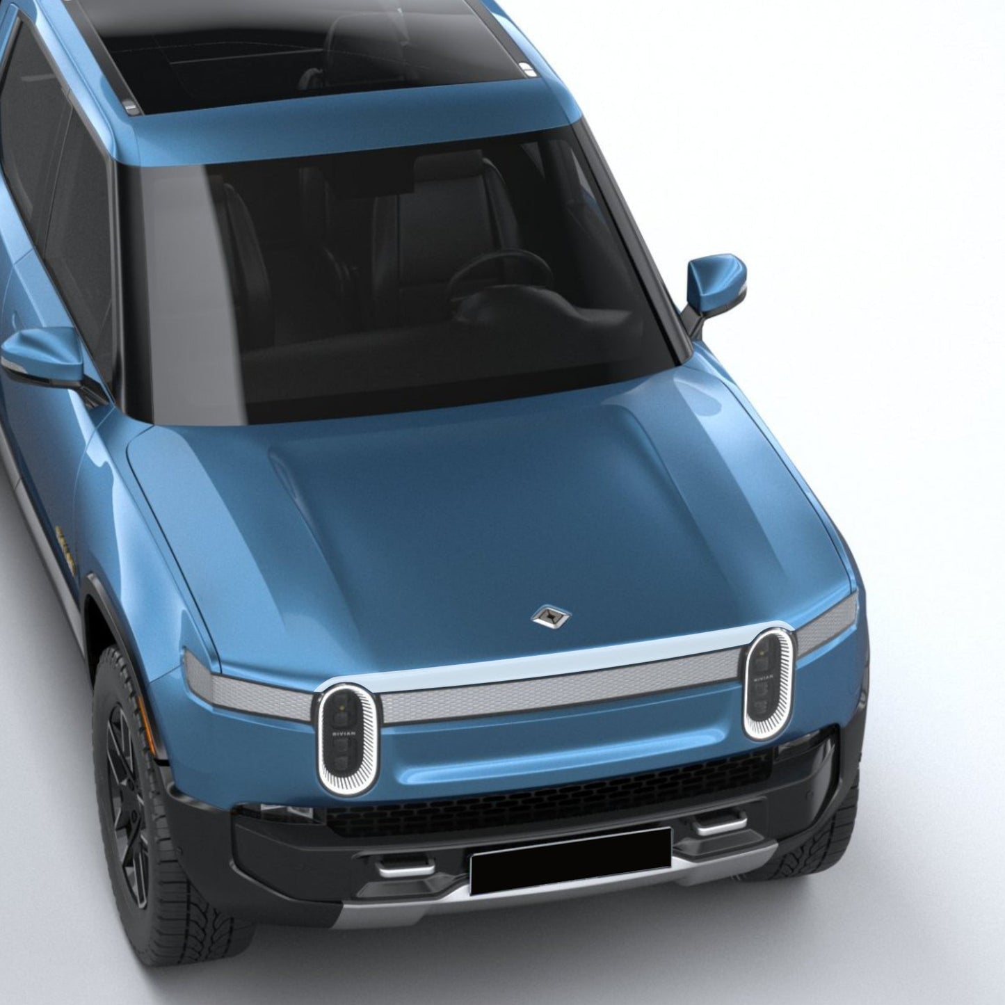 Hood PPF Paint Protection Film for Rivian R1T/R1S compatible with Rivian R1S and R1T