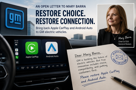 An Open Letter to GM's Mary Barra: Bring Back CarPlay and Android Auto in Your EVs