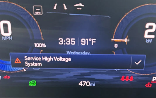 GM issues bulletin for Service High Voltage Message on some of its EVs