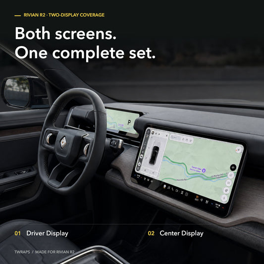 Screen Protectors | Rivian R2, 9H PET, Clear or Matte