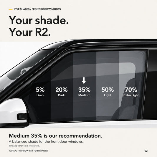 Window Tint Nano Ceramic IR | Rivian R2, Precut