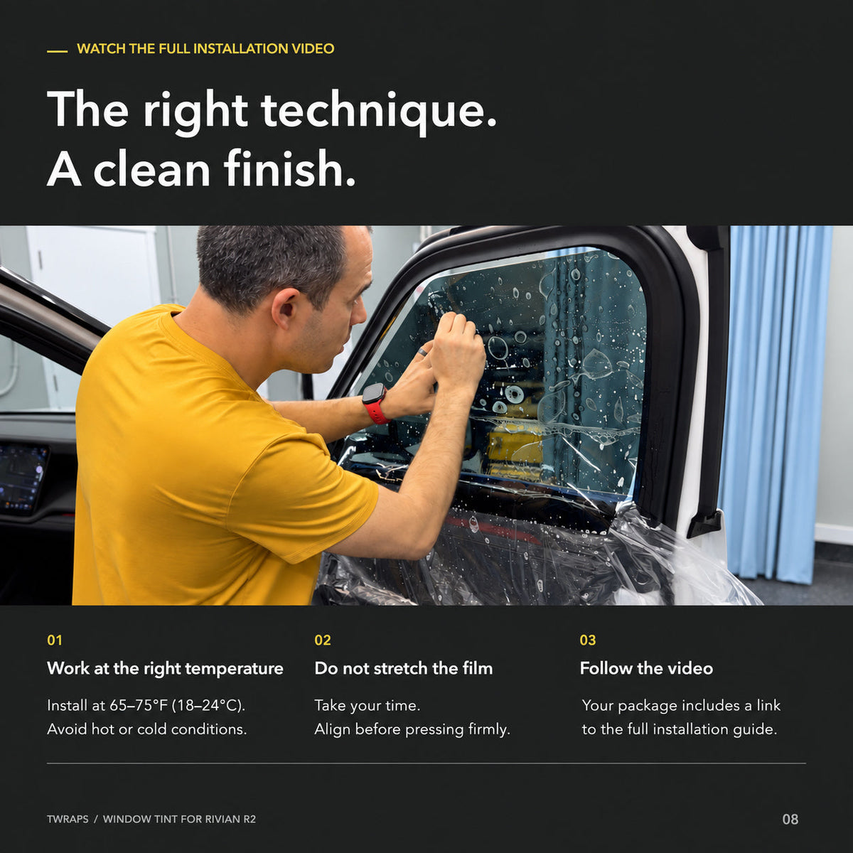 Window Tint Nano Ceramic IR | Rivian R2, Precut