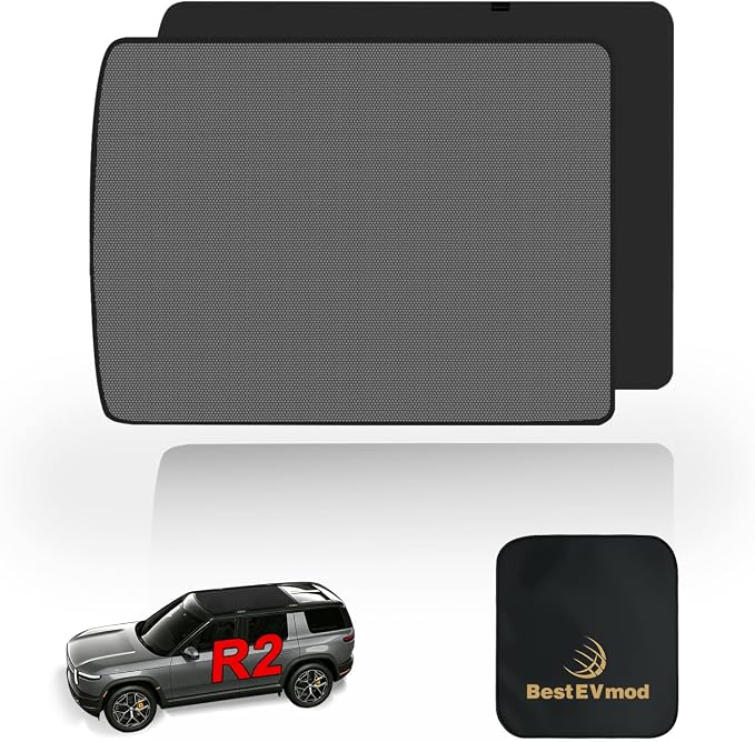 BestEvMod Rivian R2 Roof Sunshade - Foldable Black - paYOhpiuL. AC SX679