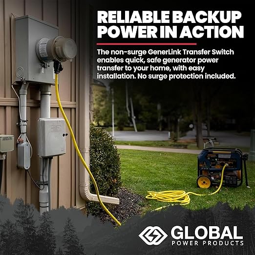 GenerLink Automatic Transfer Switch for Home Generator Non-Surge portable power product