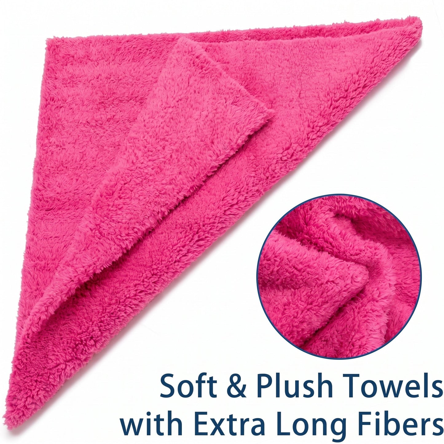 WASH&WHIPS Edgeless Microfiber Coral Fleece with Ultrasonic Edge car detailing product