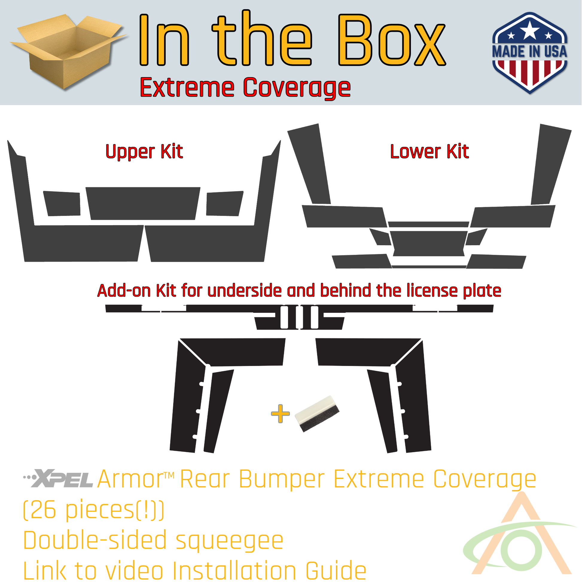 Xpel Armor Rear Bumper Protection for Cybertruck compatible with Tesla Cybertruck