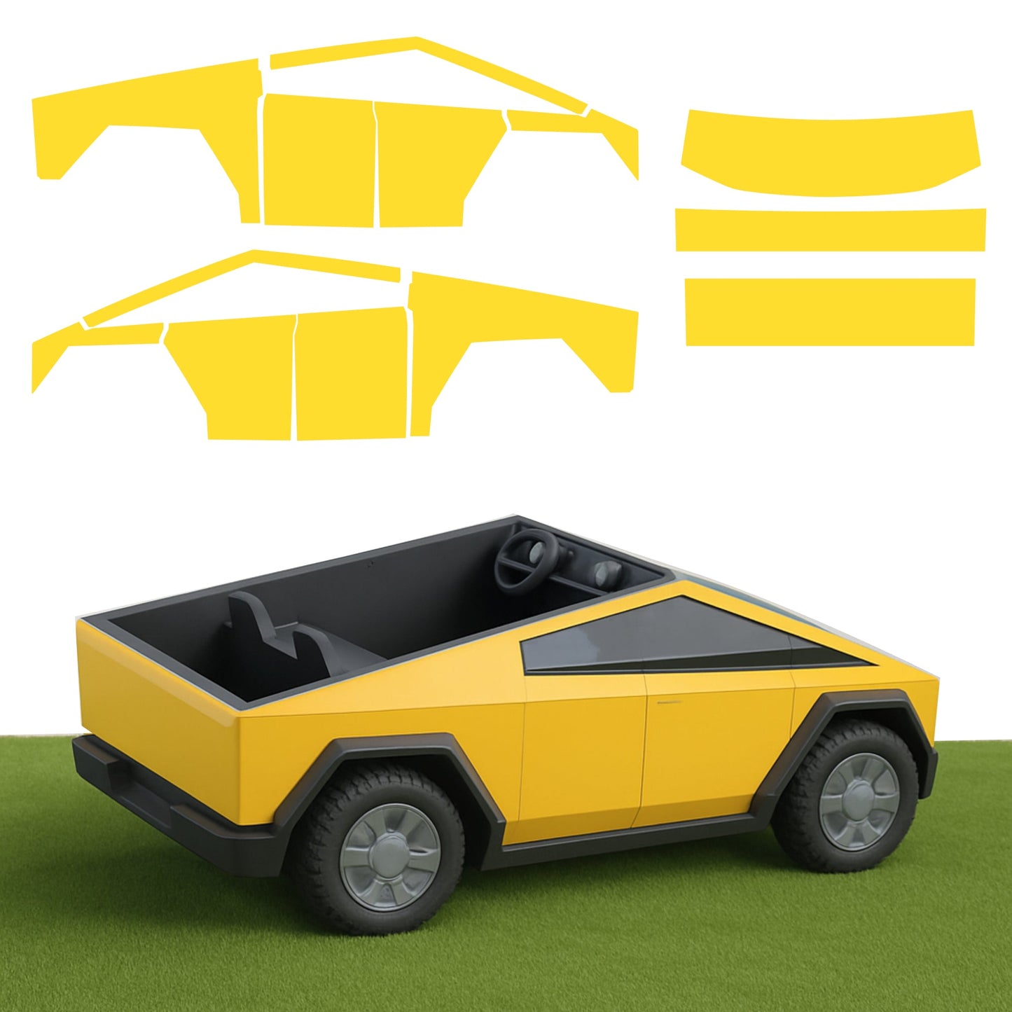 Full Vinyl Wrap | Cybertruck for Kids