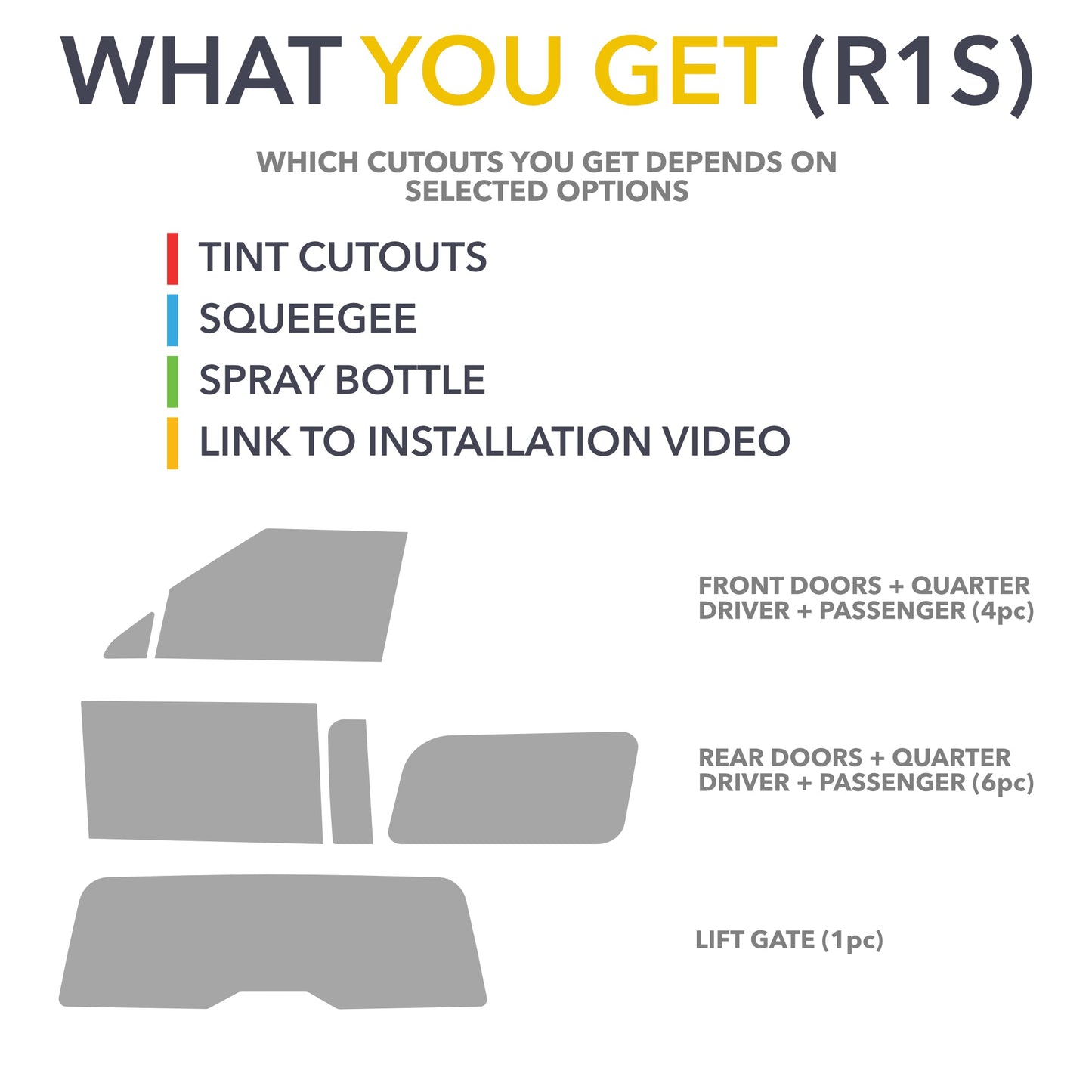 Nano Ceramic Windows Tint | for Rivian R1S & R1T