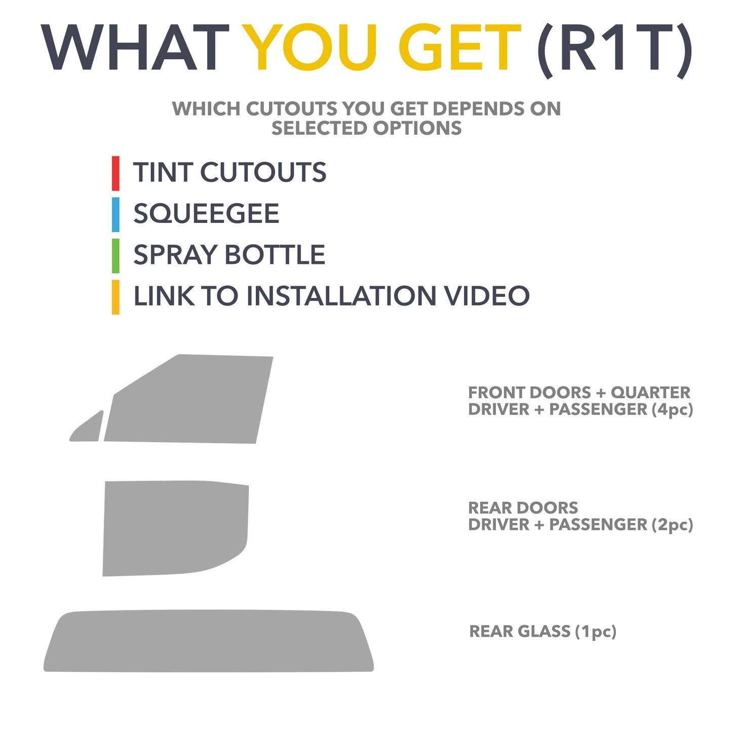 Nano Ceramic Windows Tint | for Rivian R1S & R1T