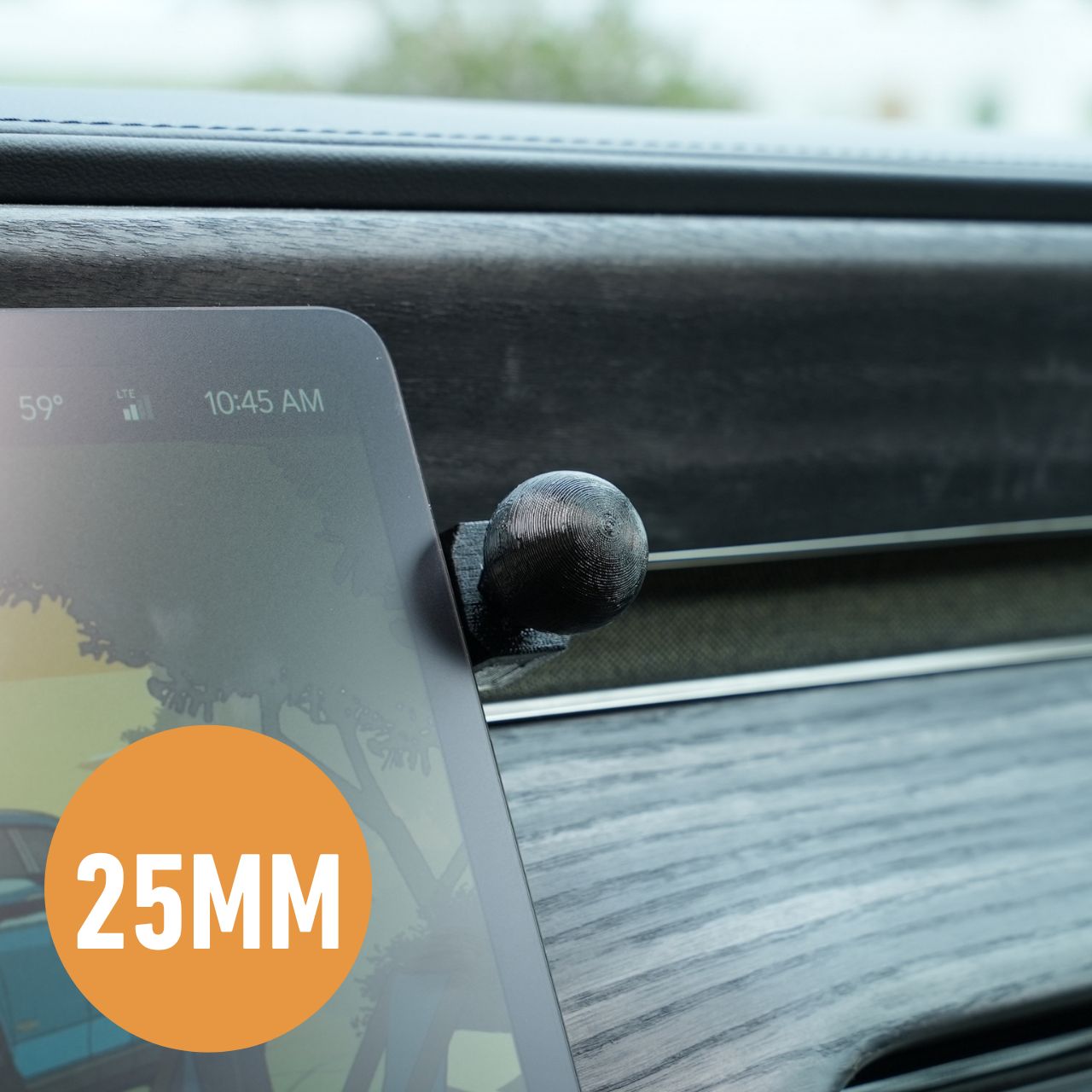 Phone Mount Dash Anchor for Rivian R1T and R1S compatible with Rivian R1S and R1T