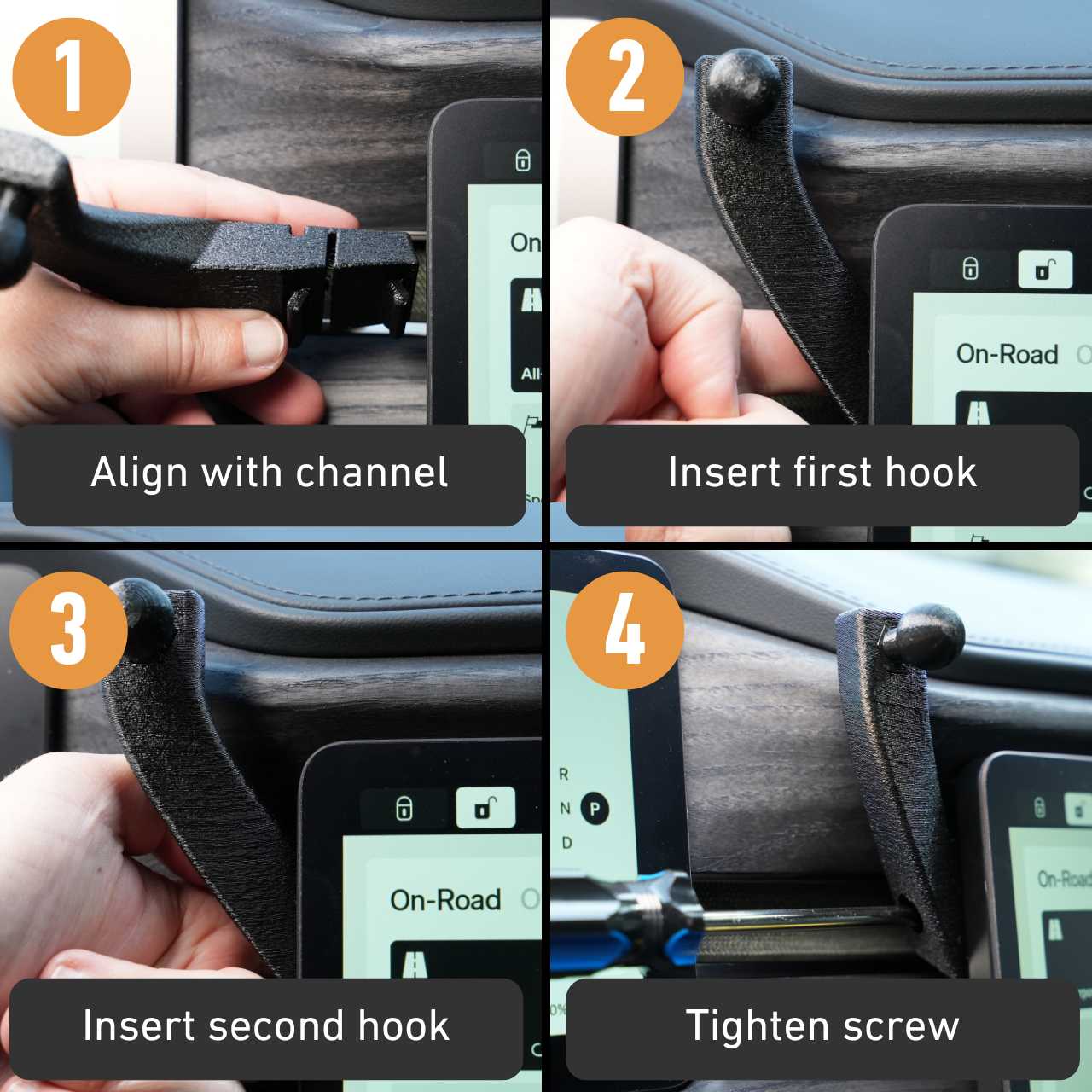 Phone Mount Dash Anchor for Rivian R1T and R1S