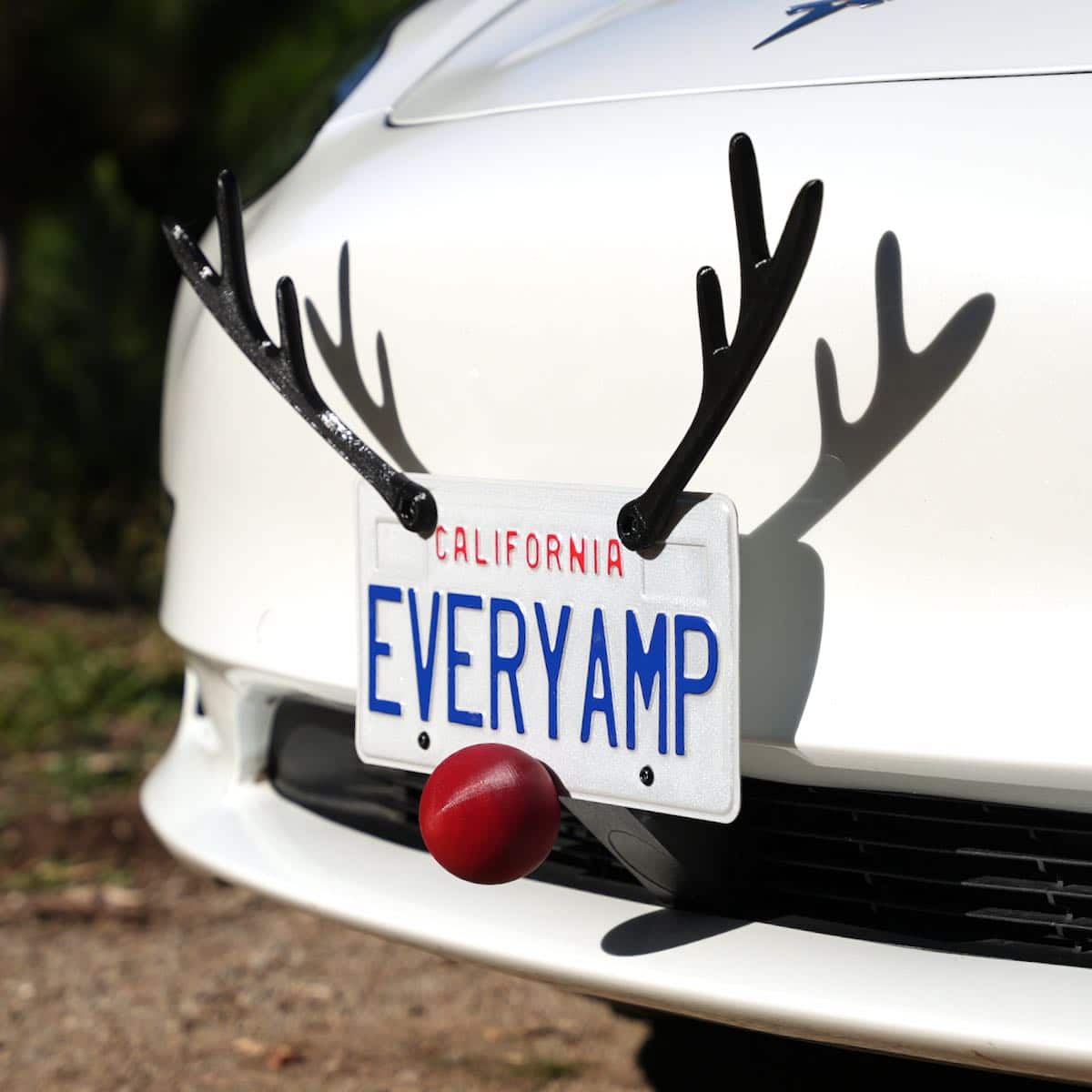 Reindeer Antlers for Car License Plate Mount