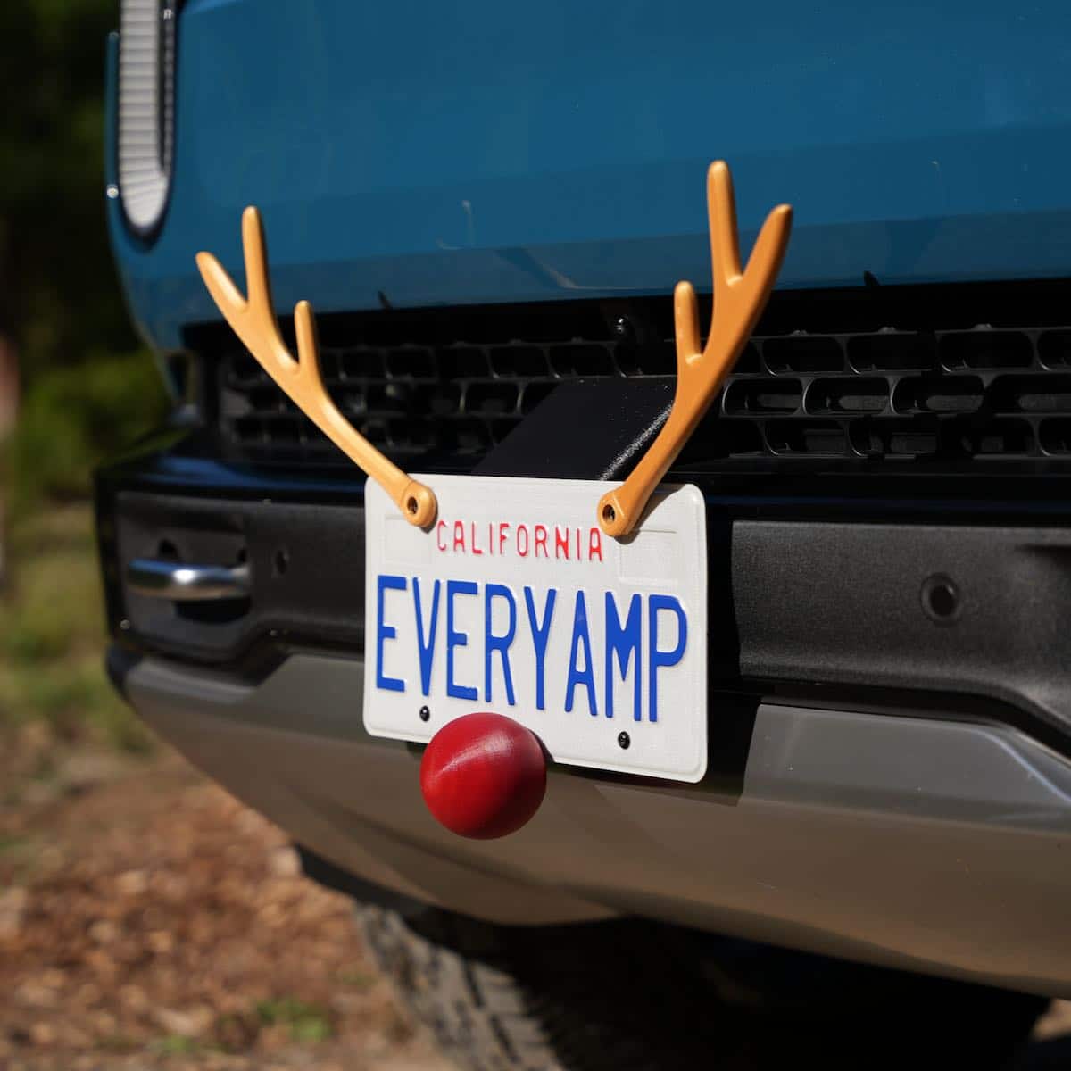 Reindeer Antlers for Car License Plate Mount
