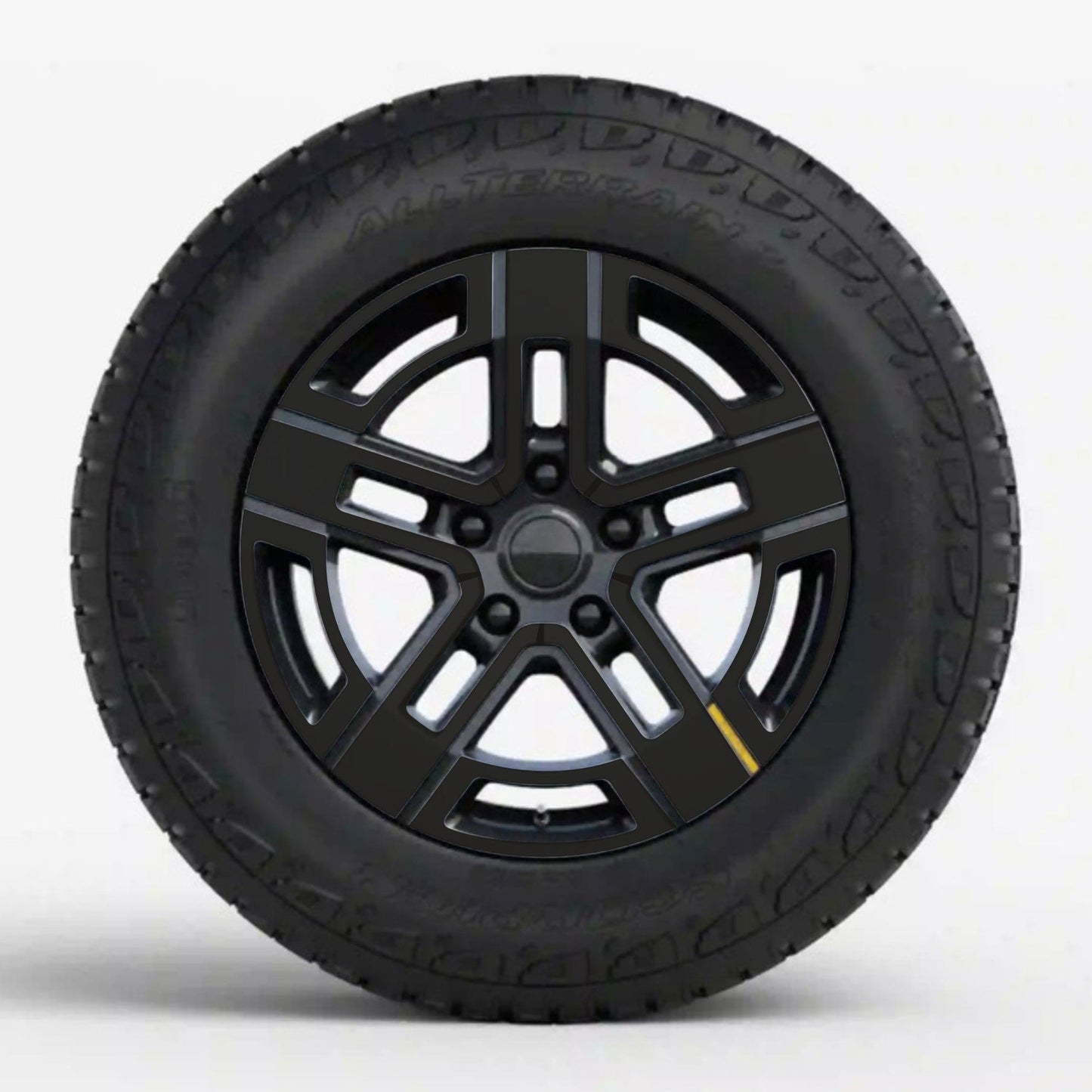 Wheels Vinyl Covers | Spokes Color Wrap Chrome Delete for Rivian R1T & Rivian R1S