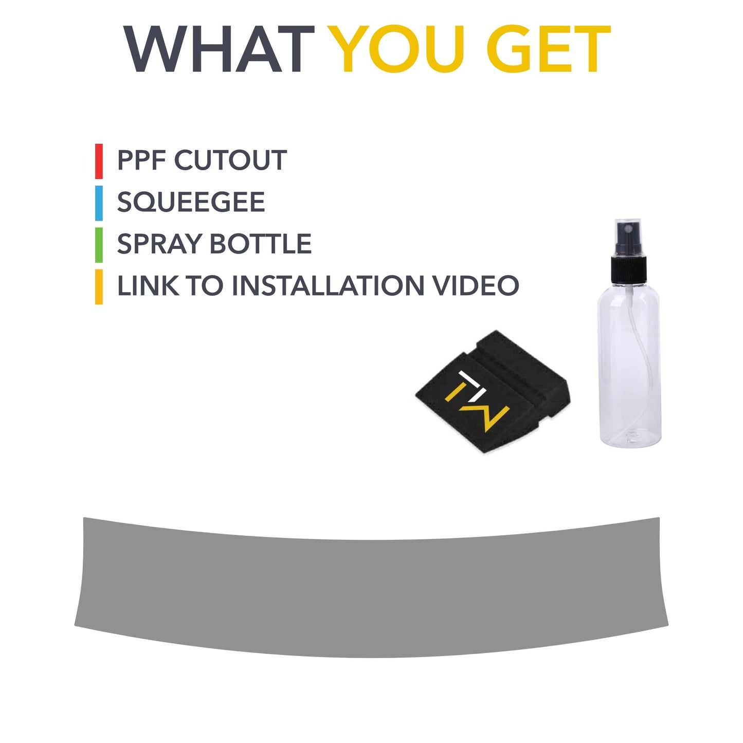 Header Panel PPF | Paint Protection Film for Rivian R1T 2021-2026