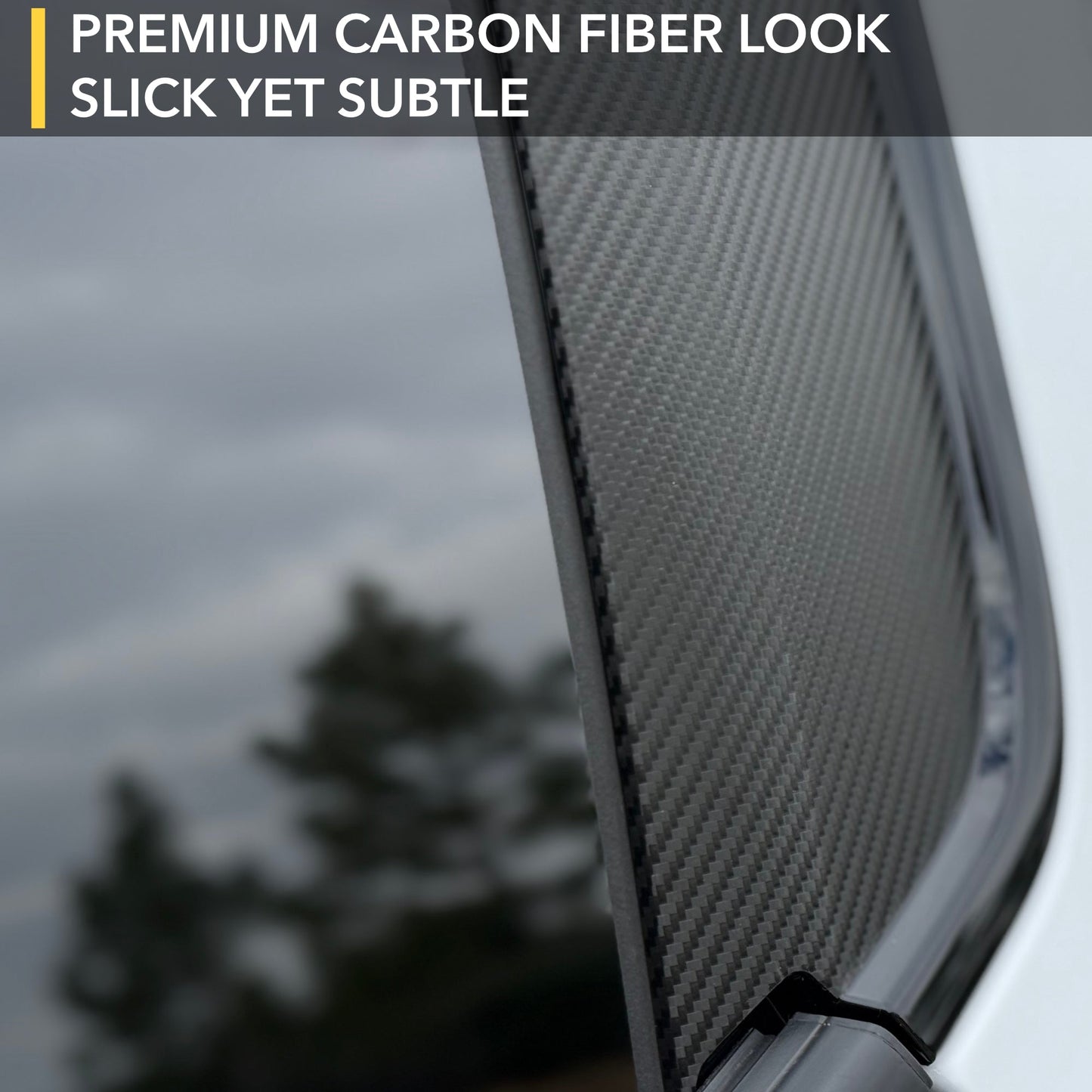 ABC Pillars Vinyl Wrap | GMC Hummer EV - Carbon Fiber Film Decal