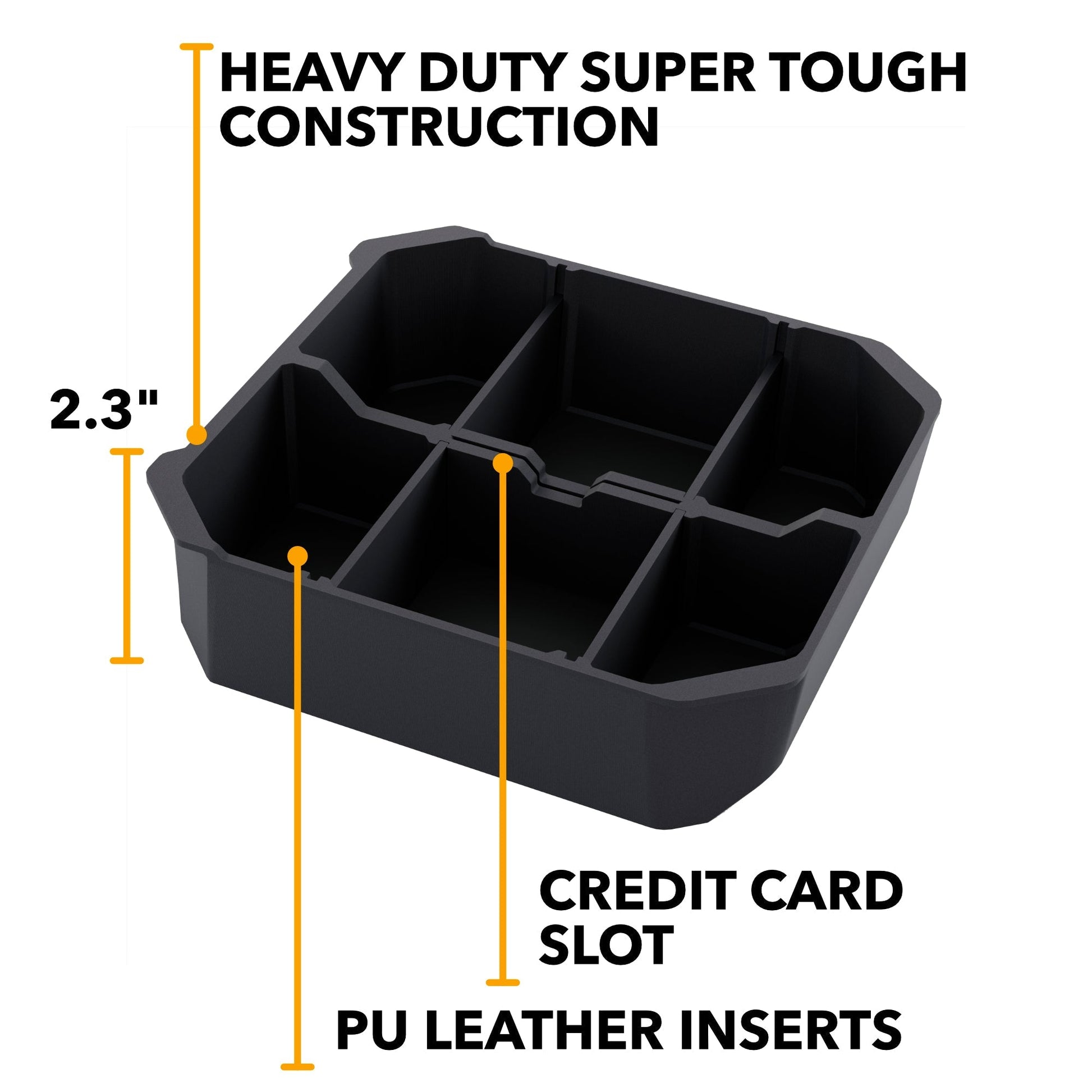 Armrest Organizer Tesla Cybertruck compatible with Tesla Cybertruck