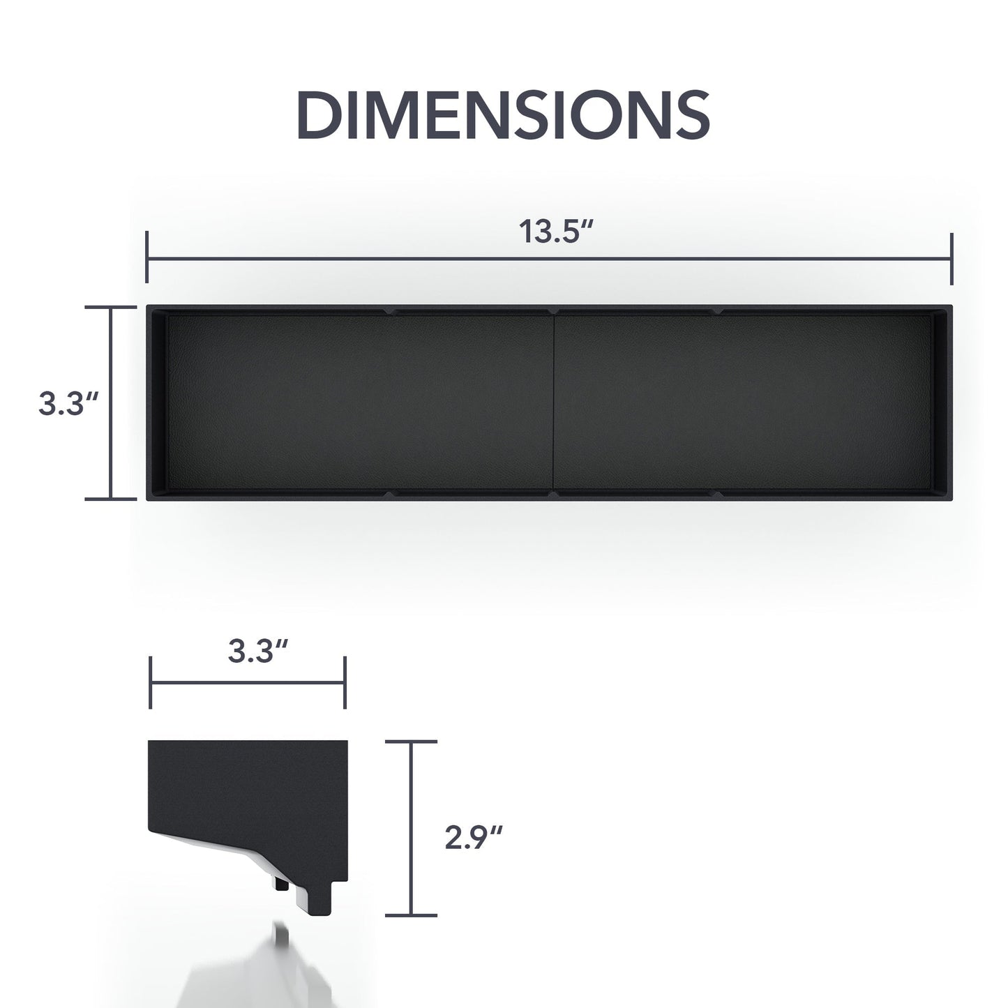 Behind Screen Storage Tray compatible with GMC Hummer EV