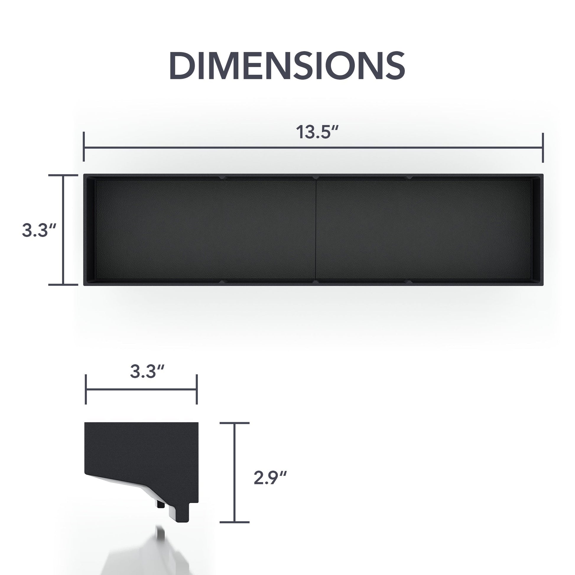 Behind Screen Storage Tray compatible with GMC Hummer EV