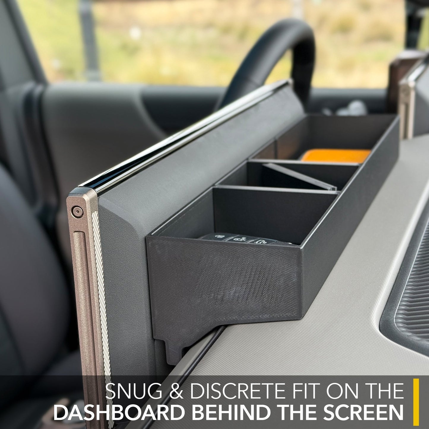 Behind Screen Storage Tray compatible with GMC Hummer EV