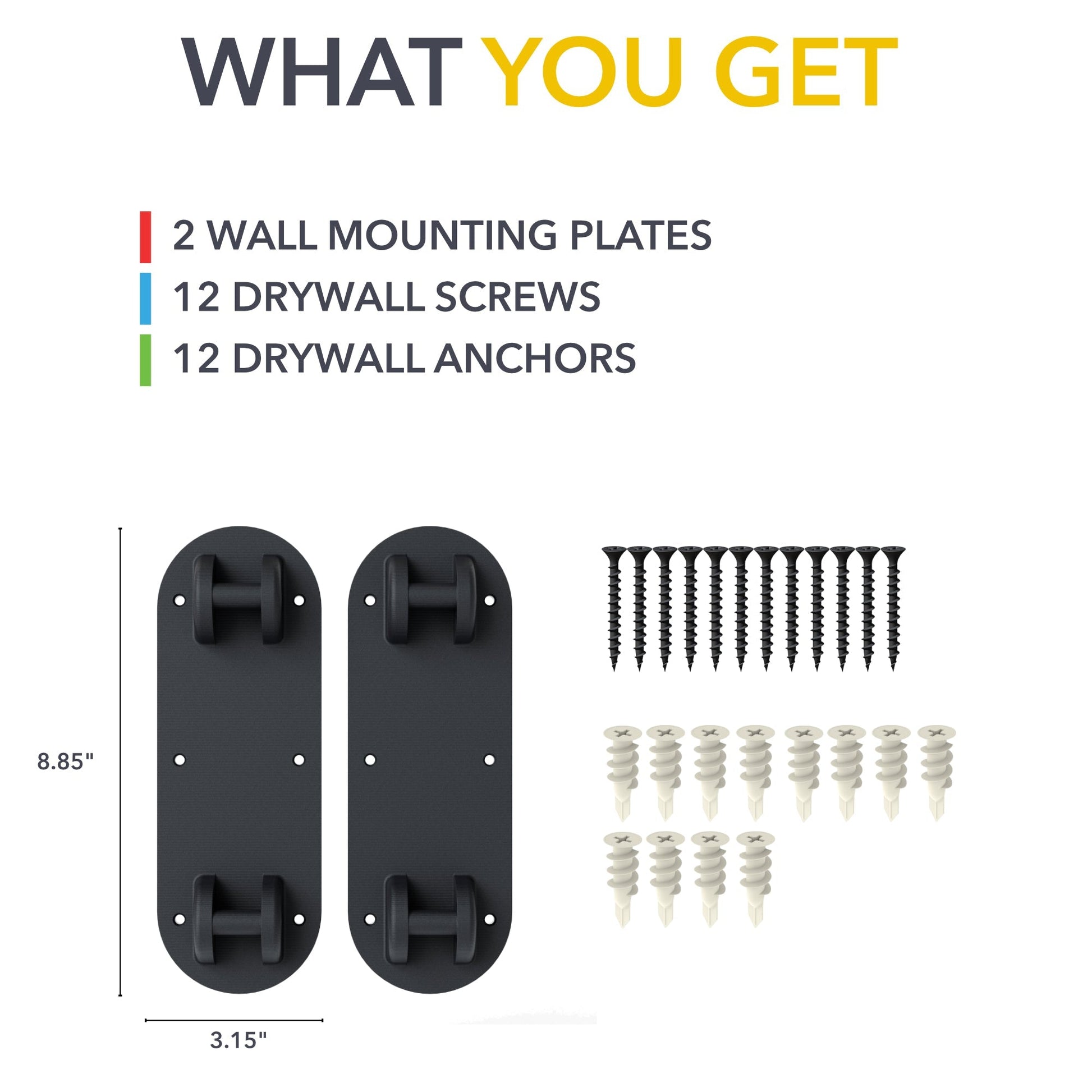 Cargo Crossbars Wall Mount compatible with Rivian R1S and R1T