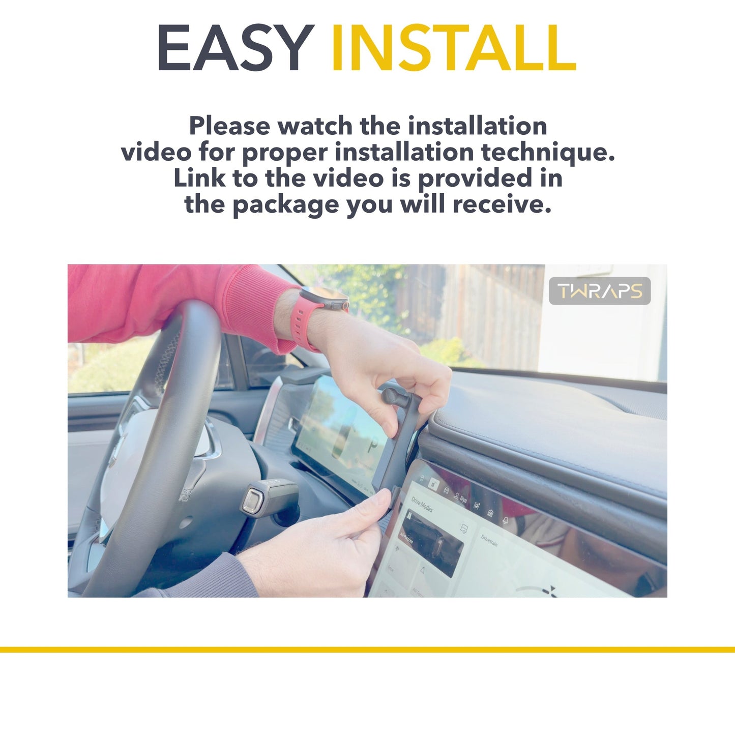 Dashboard Phone Mount/Charger compatible with Rivian R1S and R1T