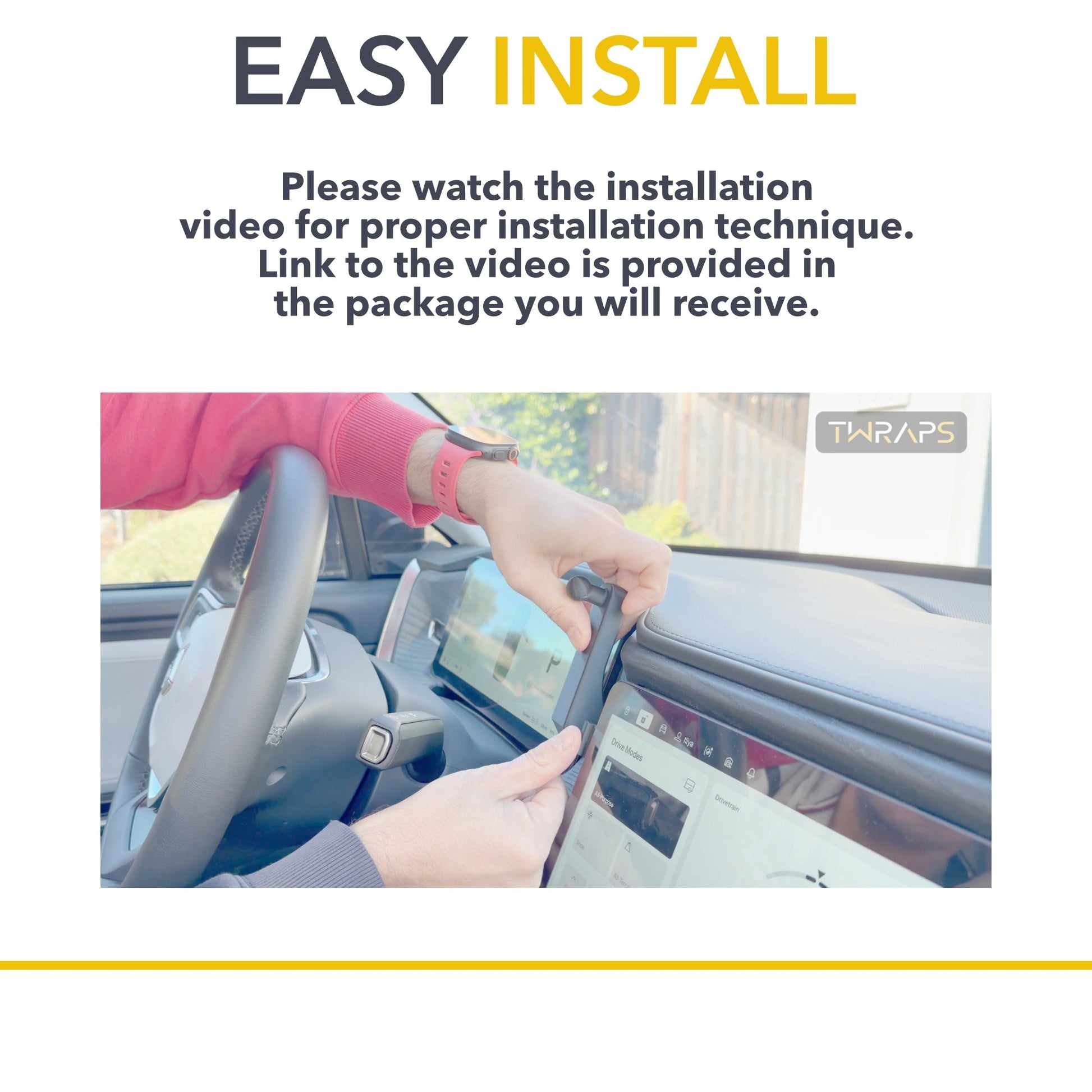 Dashboard Phone Mount/Charger compatible with Rivian R1S and R1T