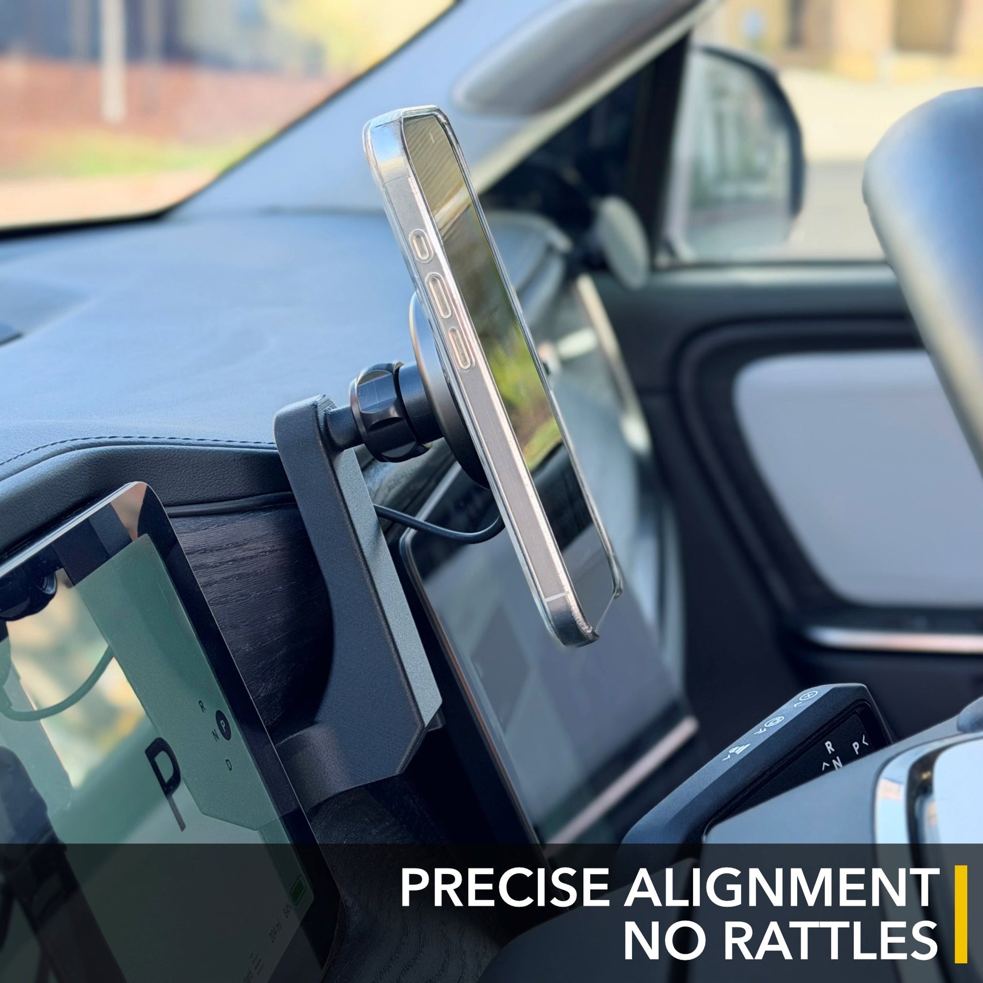 Dashboard Phone Mount/Charger compatible with Rivian R1S and R1T