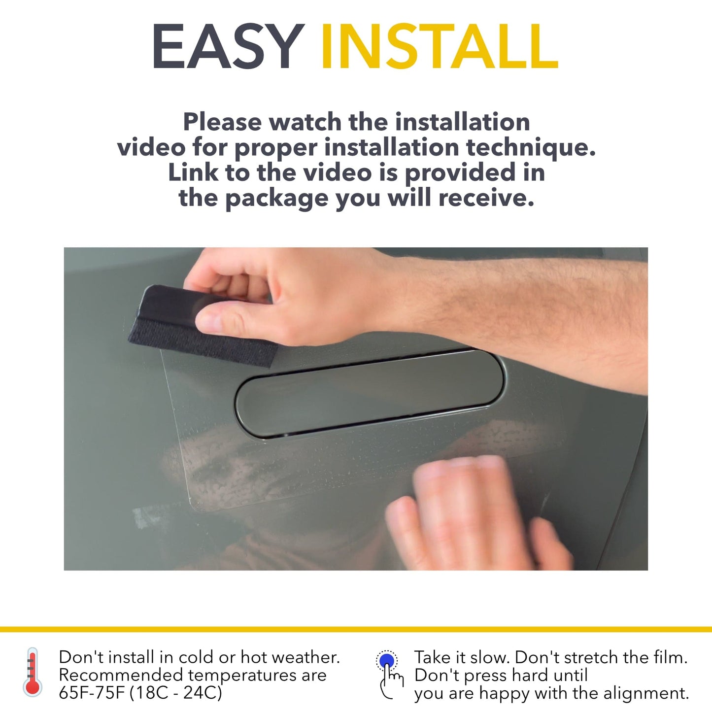 Door Handles Area PPF | Anti Scratch Paint Protection Film Cover for Rivian R1S & R1T