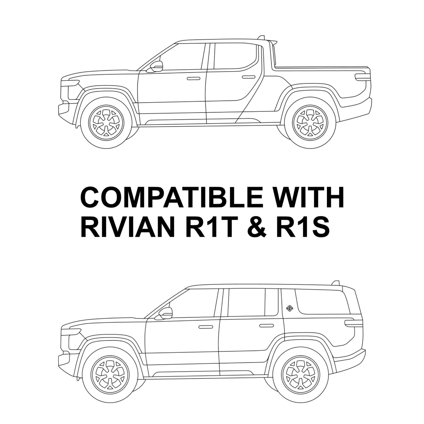 Door Handles Vinyl Covers | Rivian R1T / R1S 2021-2026 Carbon Fiber Wrap