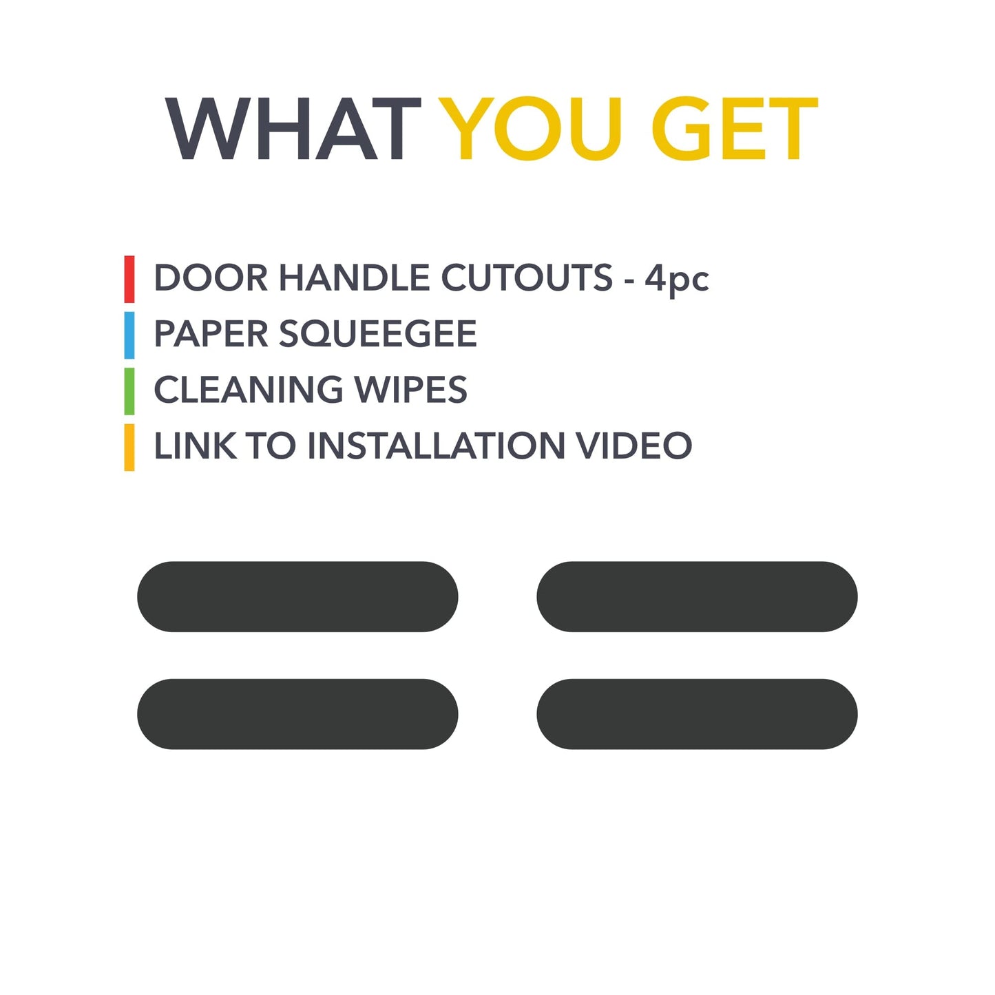 Door Handles Vinyl Covers | Rivian R1T / R1S 2021-2026 Carbon Fiber Wrap