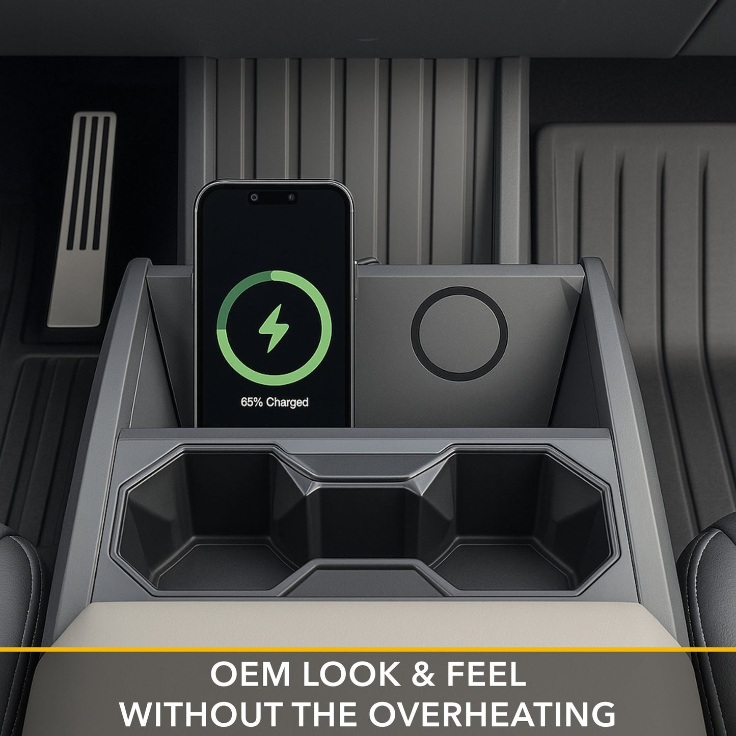 Dual Wireless Charger For Cybertruck compatible with Tesla Cybertruck