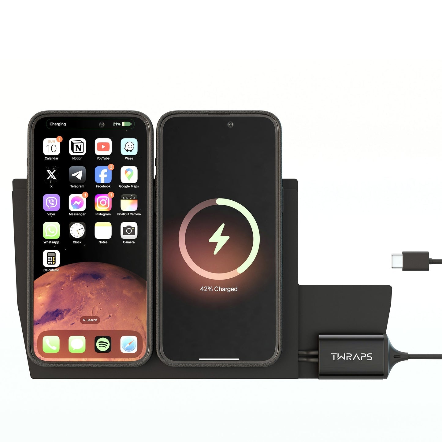 Dual Wireless Charger GMC Hummer EV 2022-2026 MagSafe Compatible compatible with GMC Hummer EV