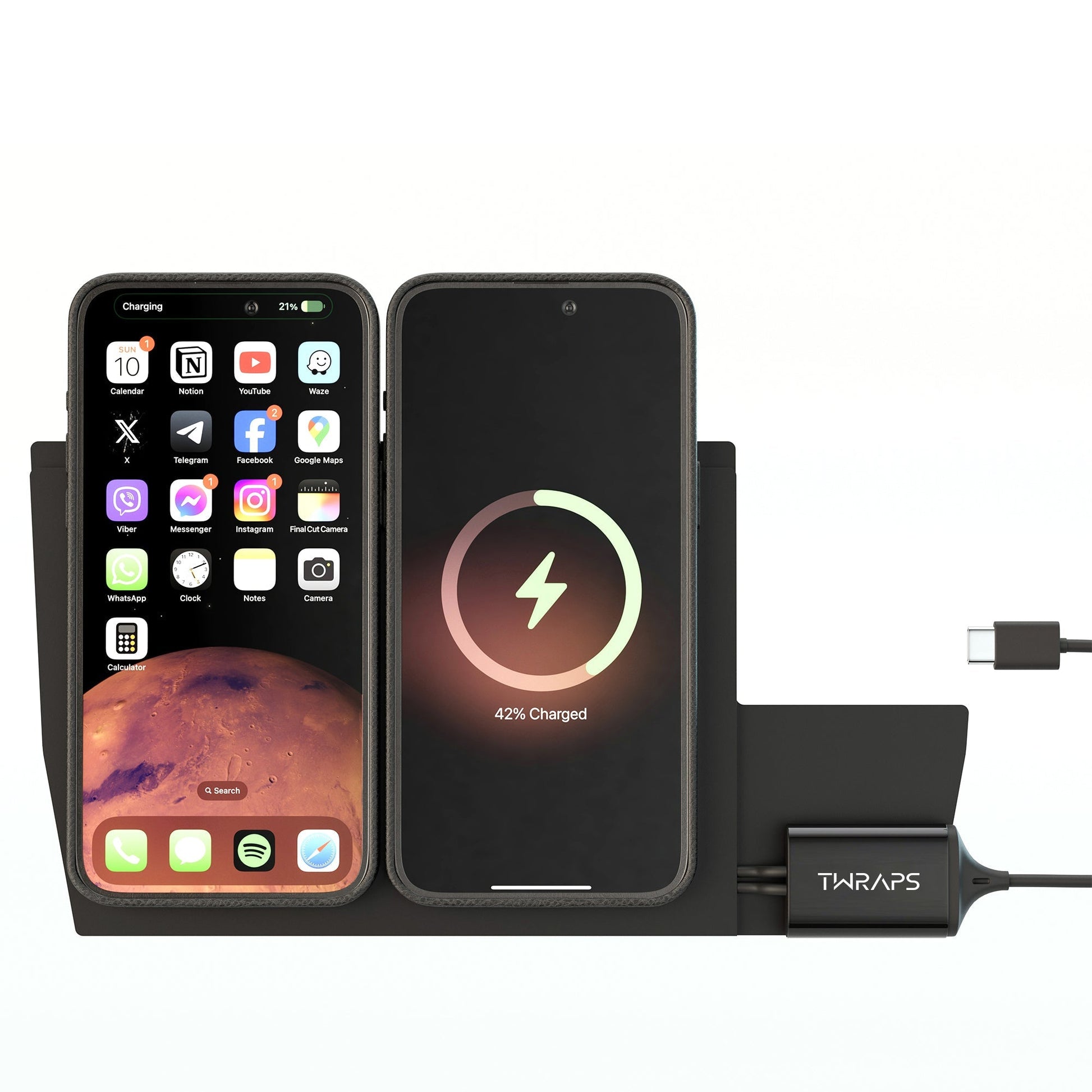Dual Wireless Charger GMC Hummer EV 2022-2026 MagSafe Compatible compatible with GMC Hummer EV