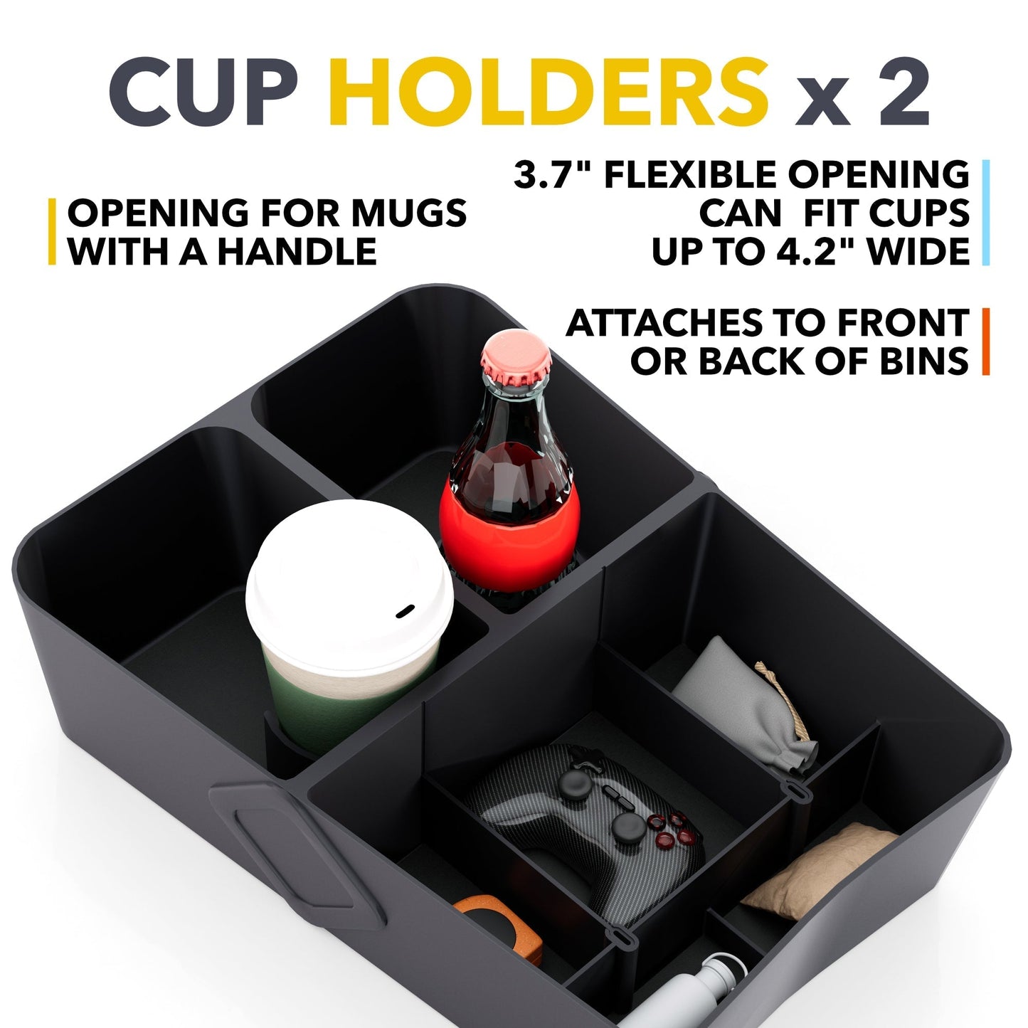 Floor Storage Organizer Lower Center Console Tray for Rivian R1S & compatible with Rivian R1S and R1T