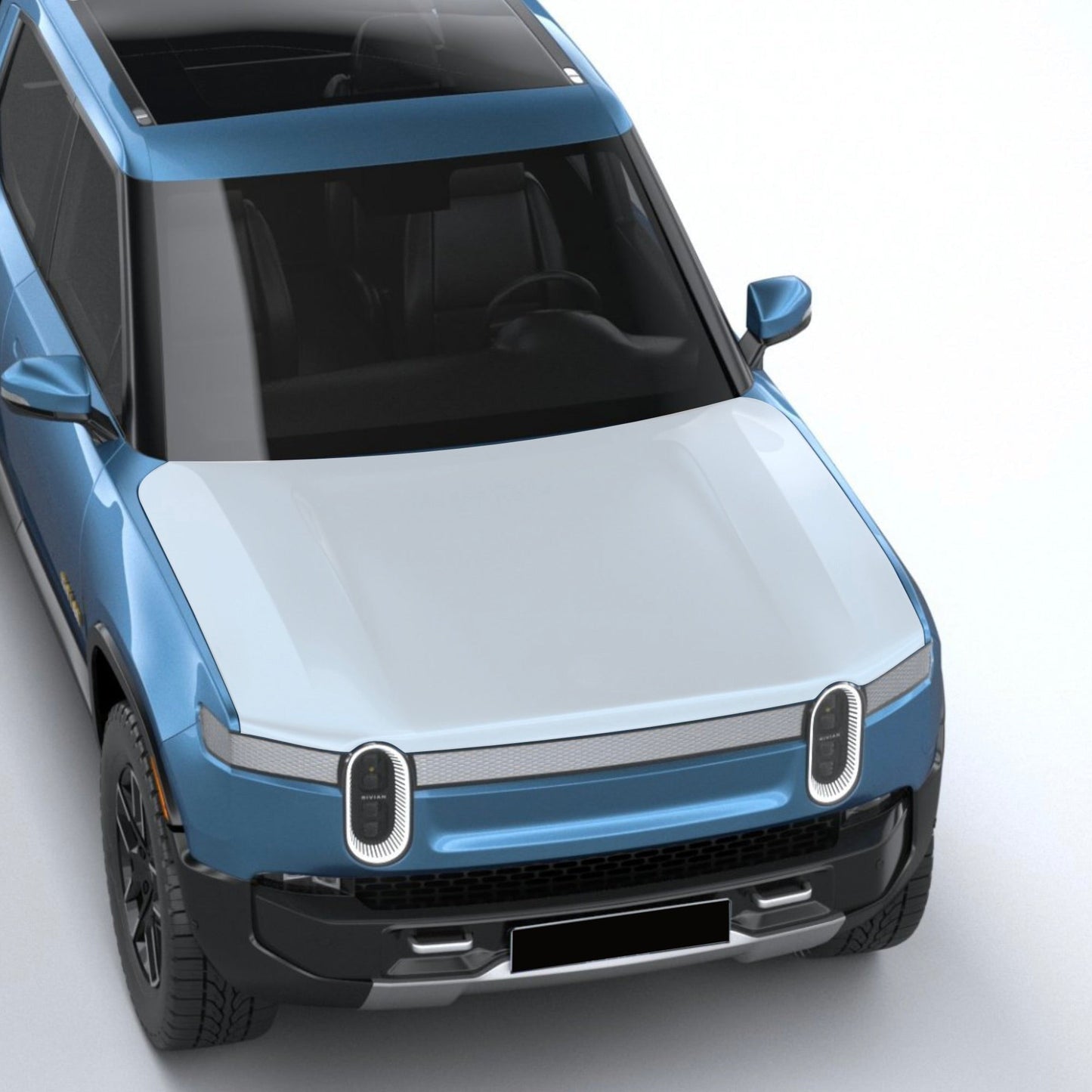 Hood PPF Paint Protection Film for Rivian R1T/R1S compatible with Rivian R1S and R1T