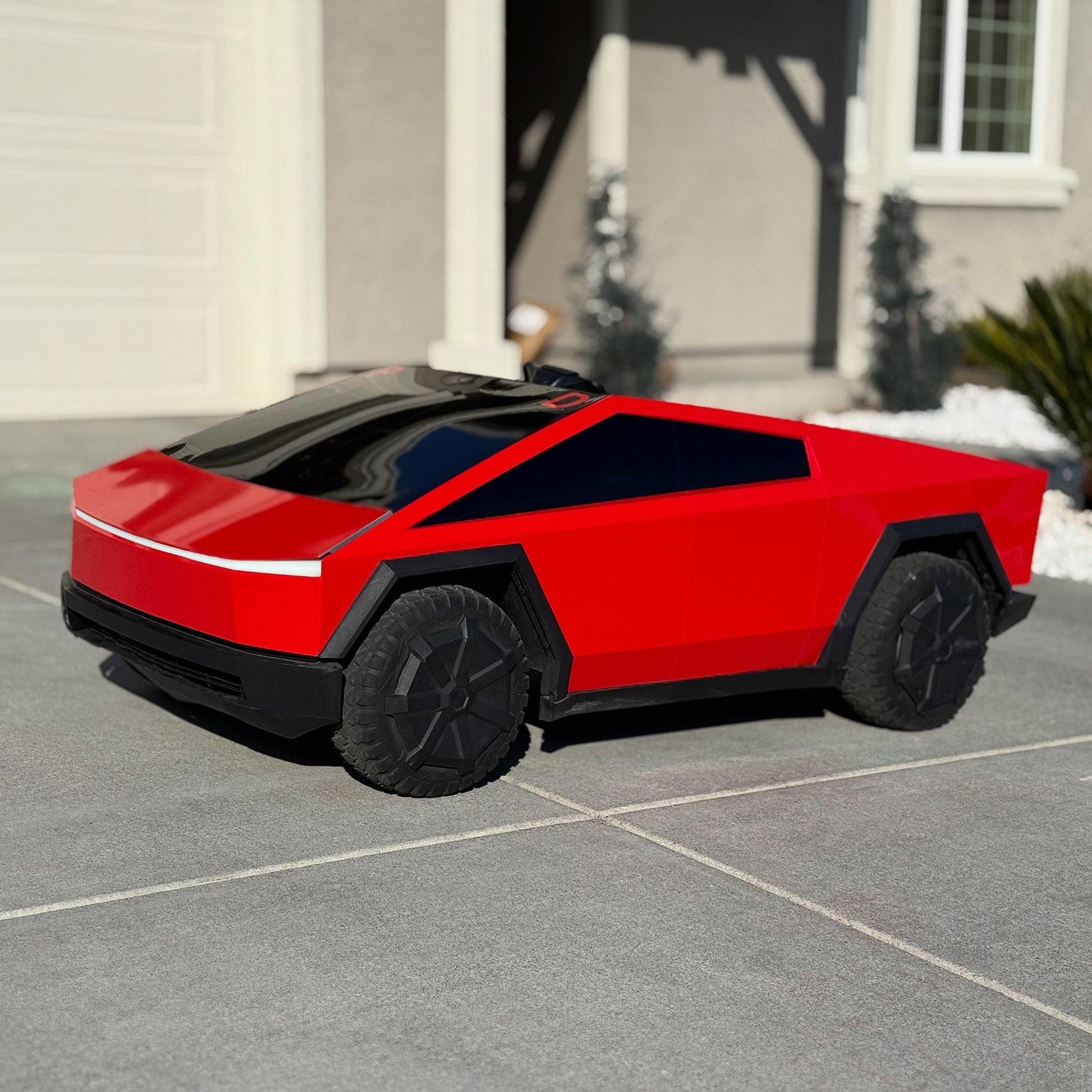 Full Vinyl Wrap Cybertruck for Kids compatible with Tesla Cybertruck