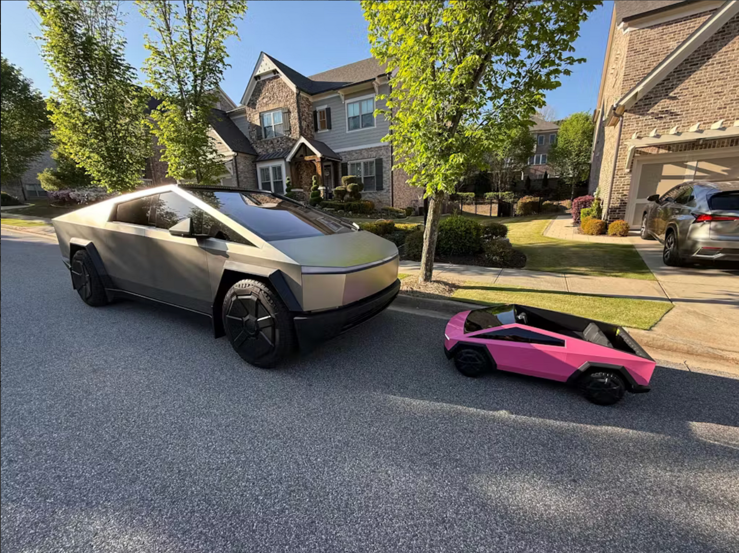 Full Vinyl Wrap Cybertruck for Kids compatible with Tesla Cybertruck