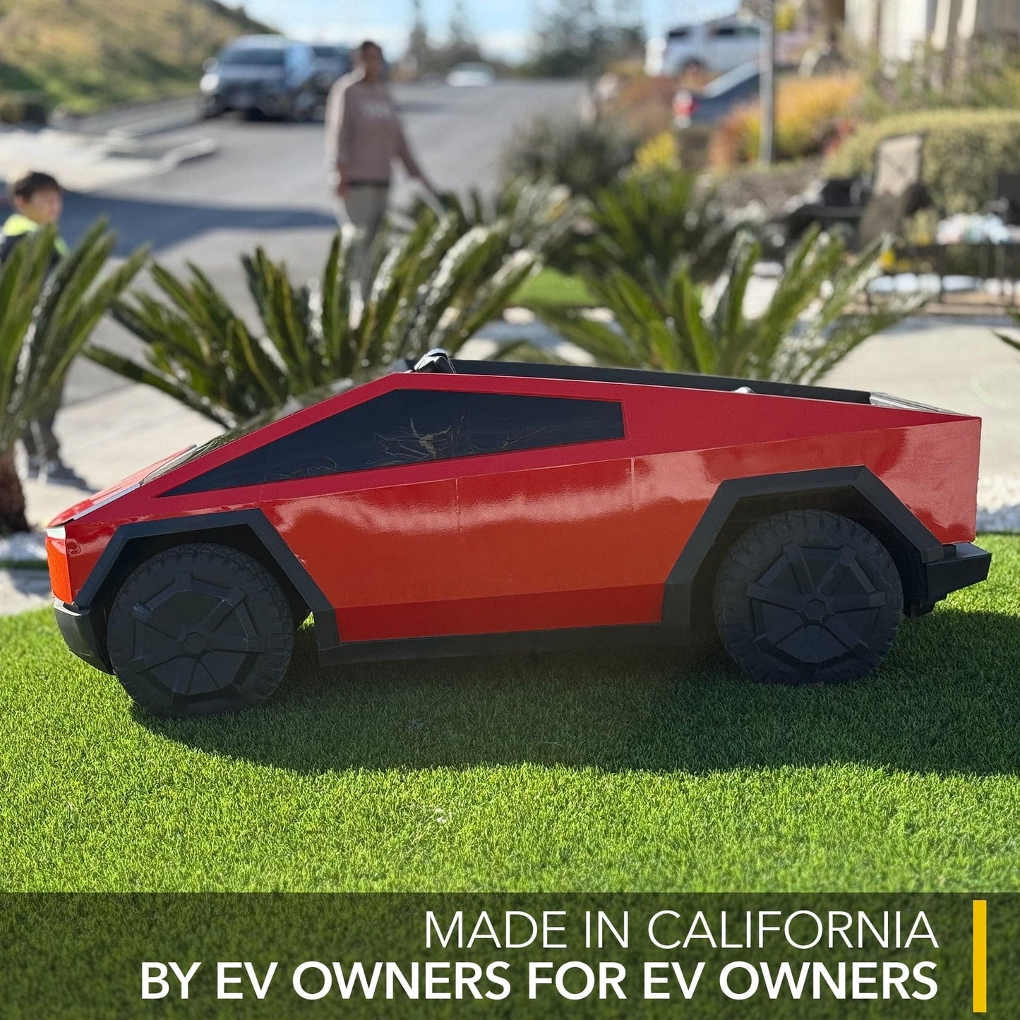 Full Vinyl Wrap Cybertruck for Kids compatible with Tesla Cybertruck