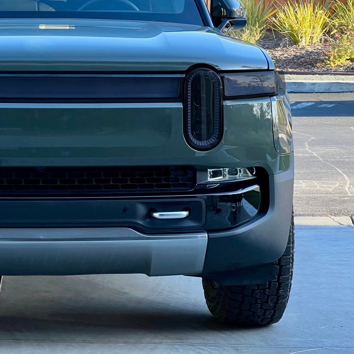 Headlights Clear PPF / Smoke Tint | for Rivian R1T & R1S 2021-2026 - Smokey Headlamp Covers