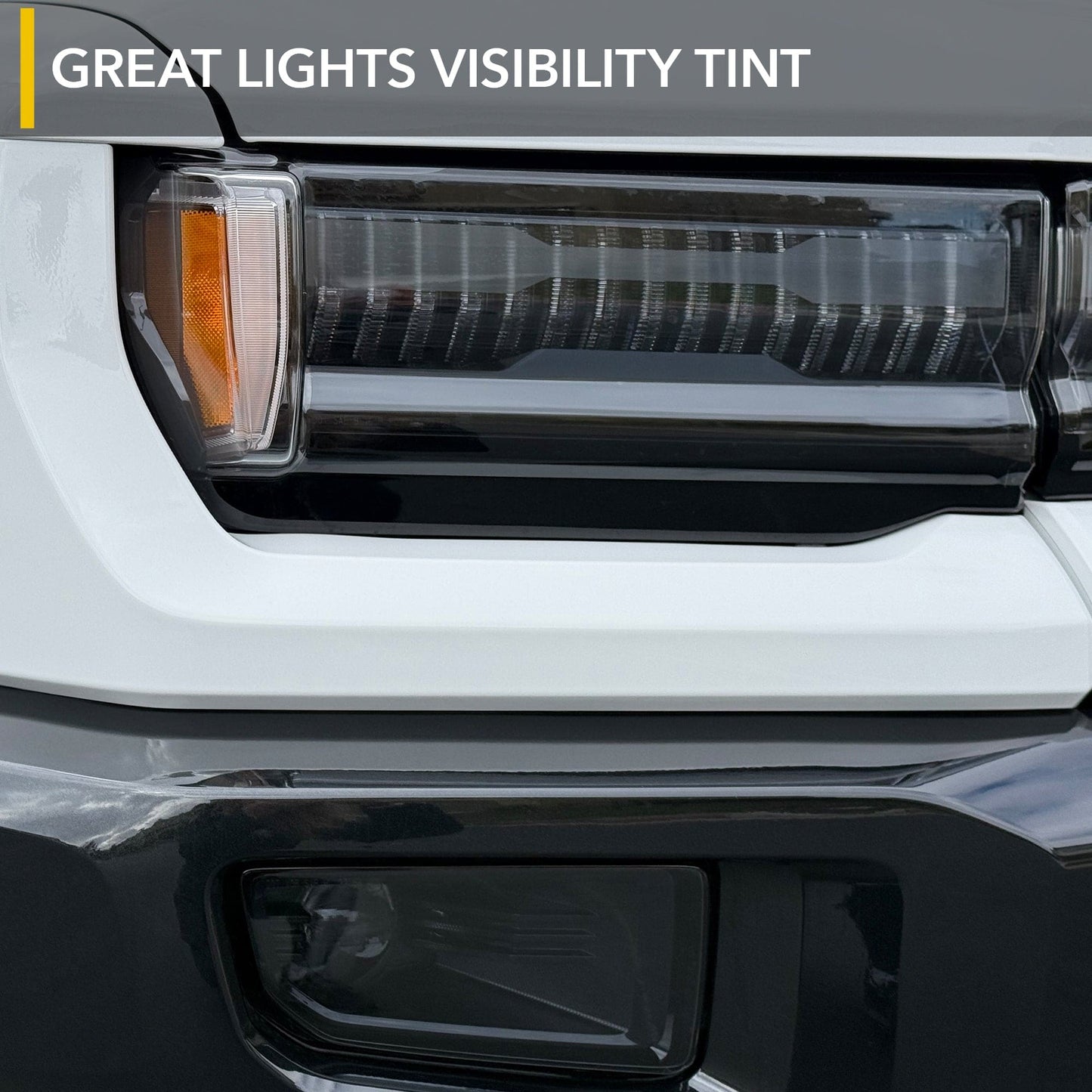 Headlights Smoke Tint PPF | GMC Hummer EV - Headlamp Shield