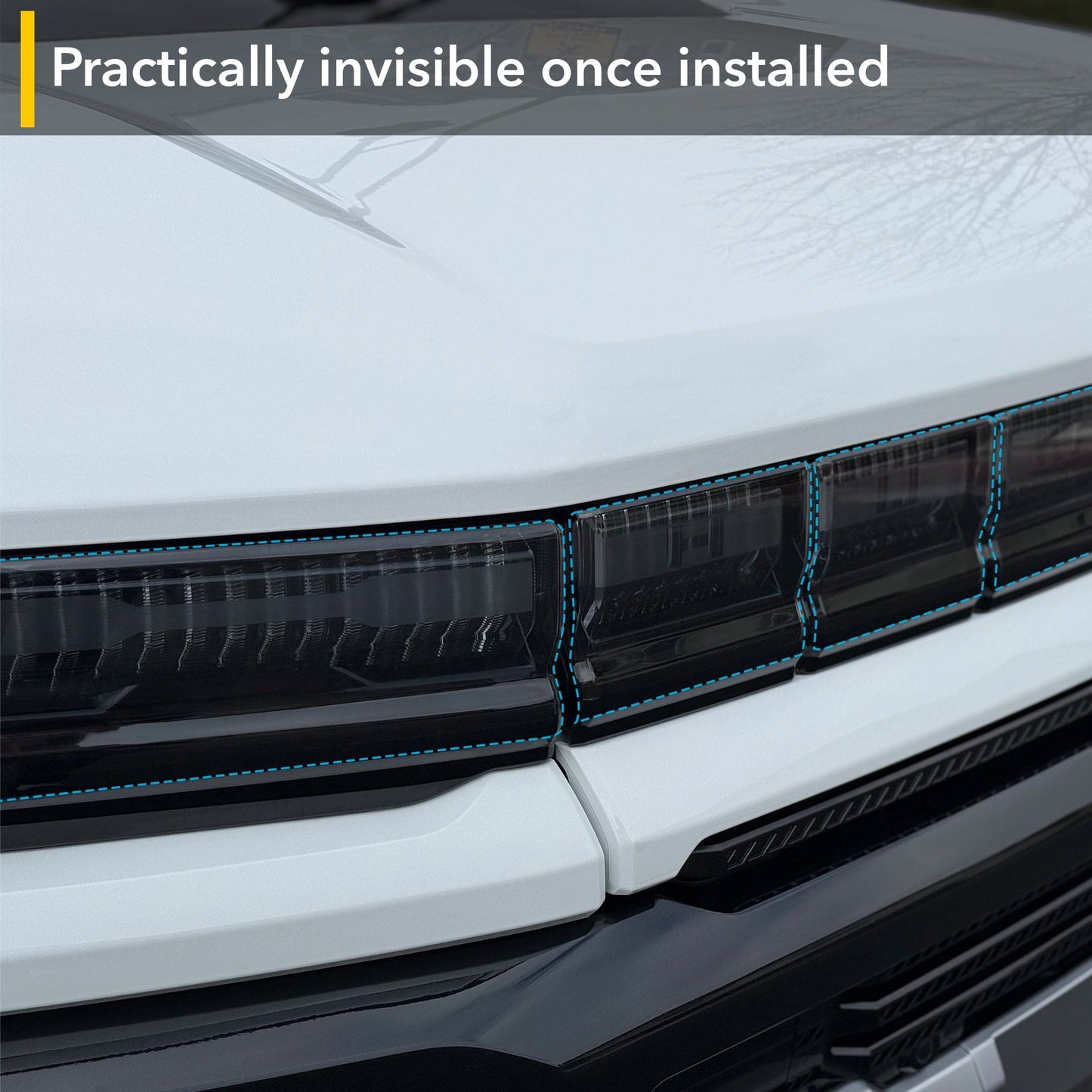 Headlights Smoke Tint PPF | GMC Hummer EV - Headlamp Shield