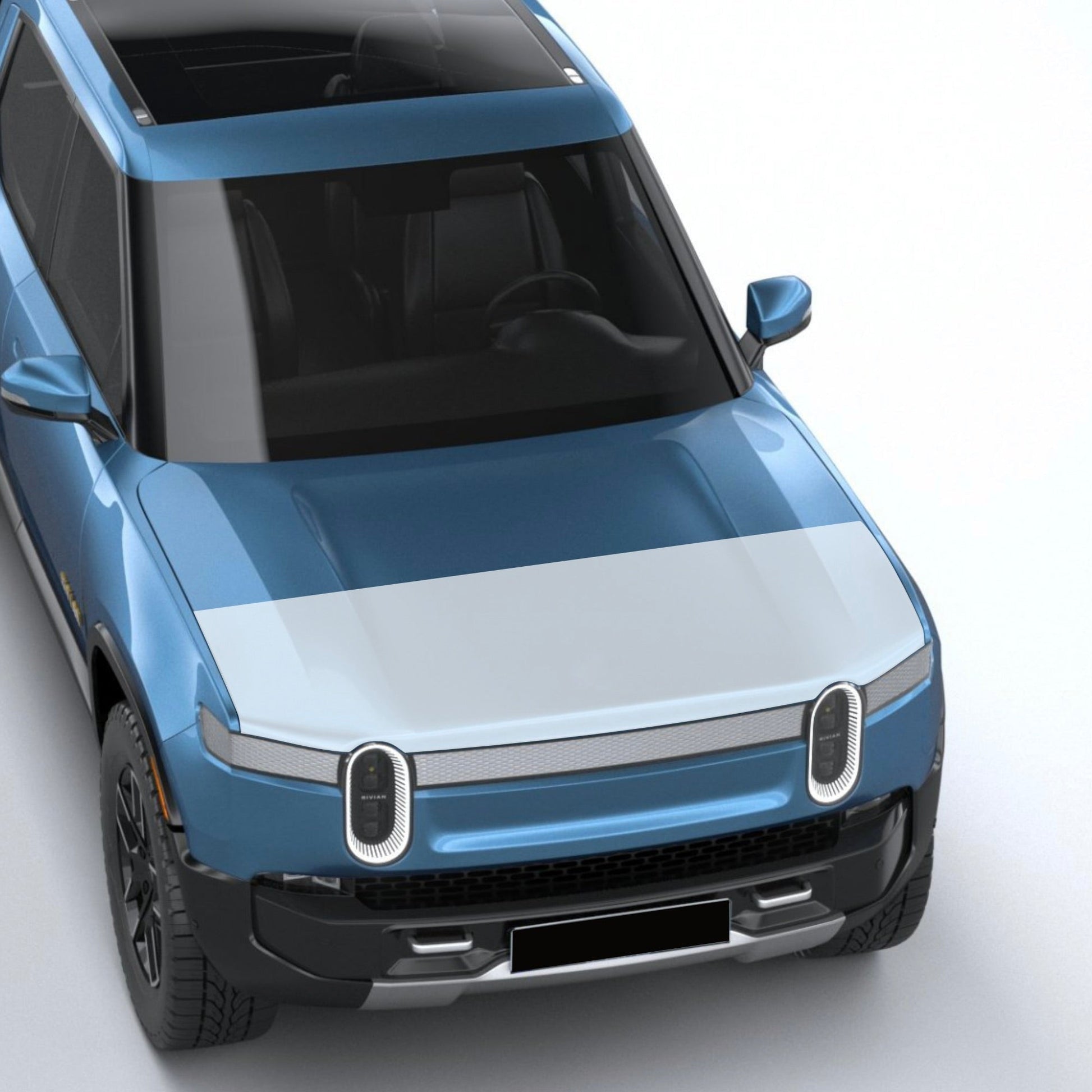 Hood PPF Paint Protection Film for Rivian R1T/R1S compatible with Rivian R1S and R1T