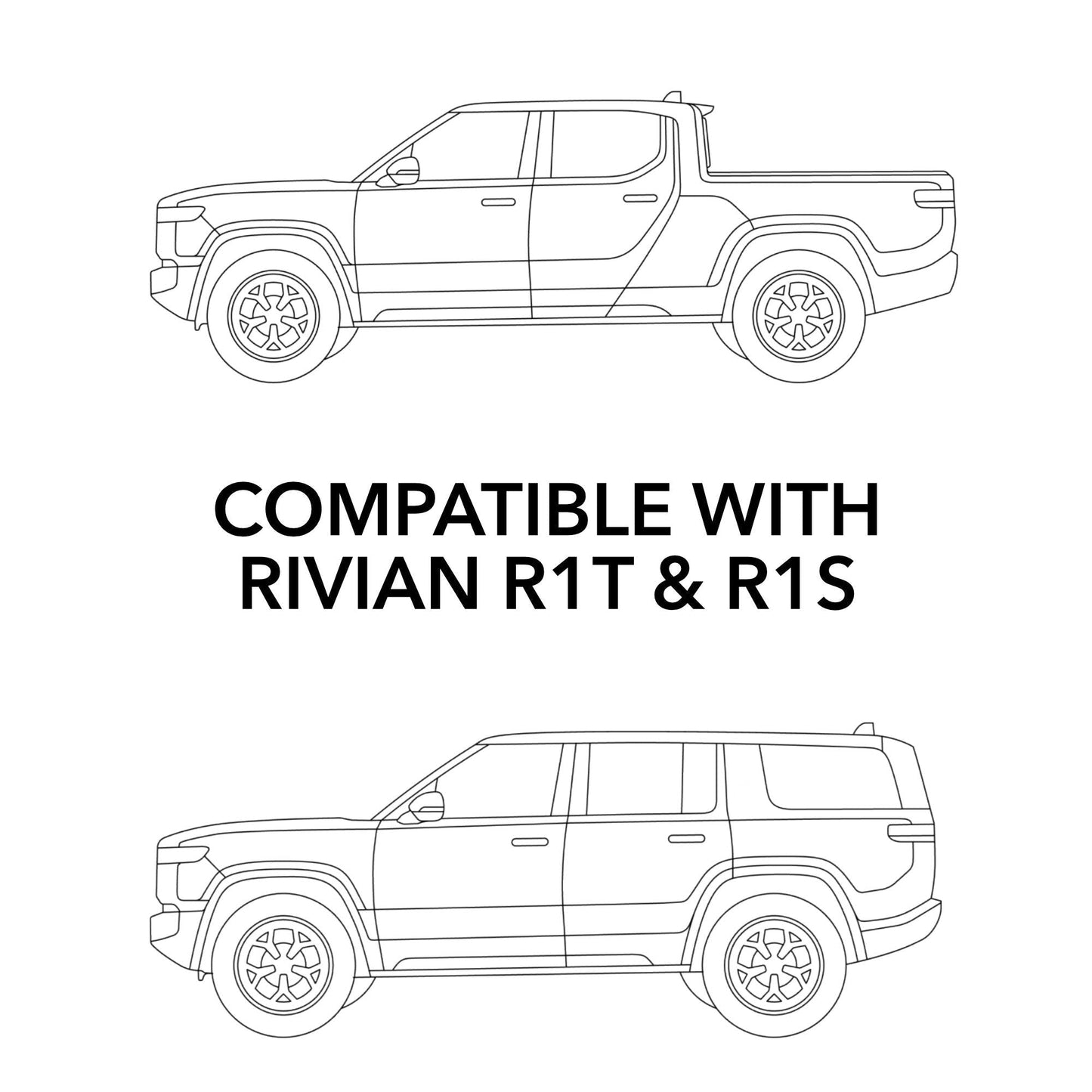 Hood PPF Paint Protection Film for Rivian R1T/R1S compatible with Rivian R1S and R1T