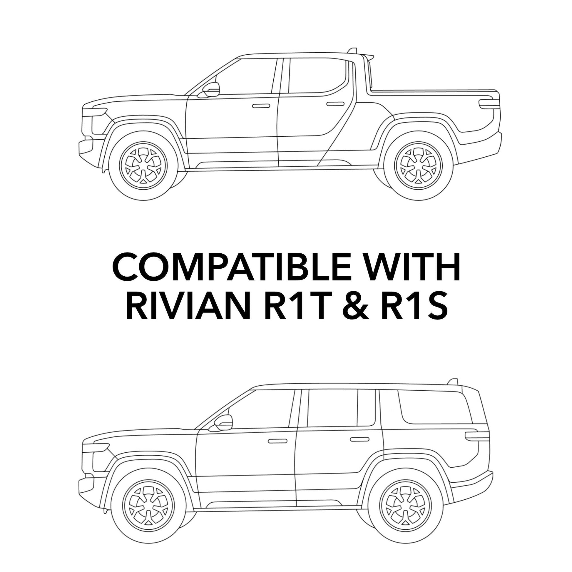 Hood PPF Paint Protection Film for Rivian R1T/R1S compatible with Rivian R1S and R1T