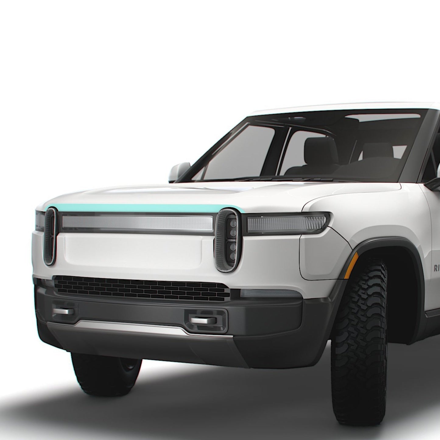 Hood PPF Paint Protection Film for Rivian R1T/R1S compatible with Rivian R1S and R1T